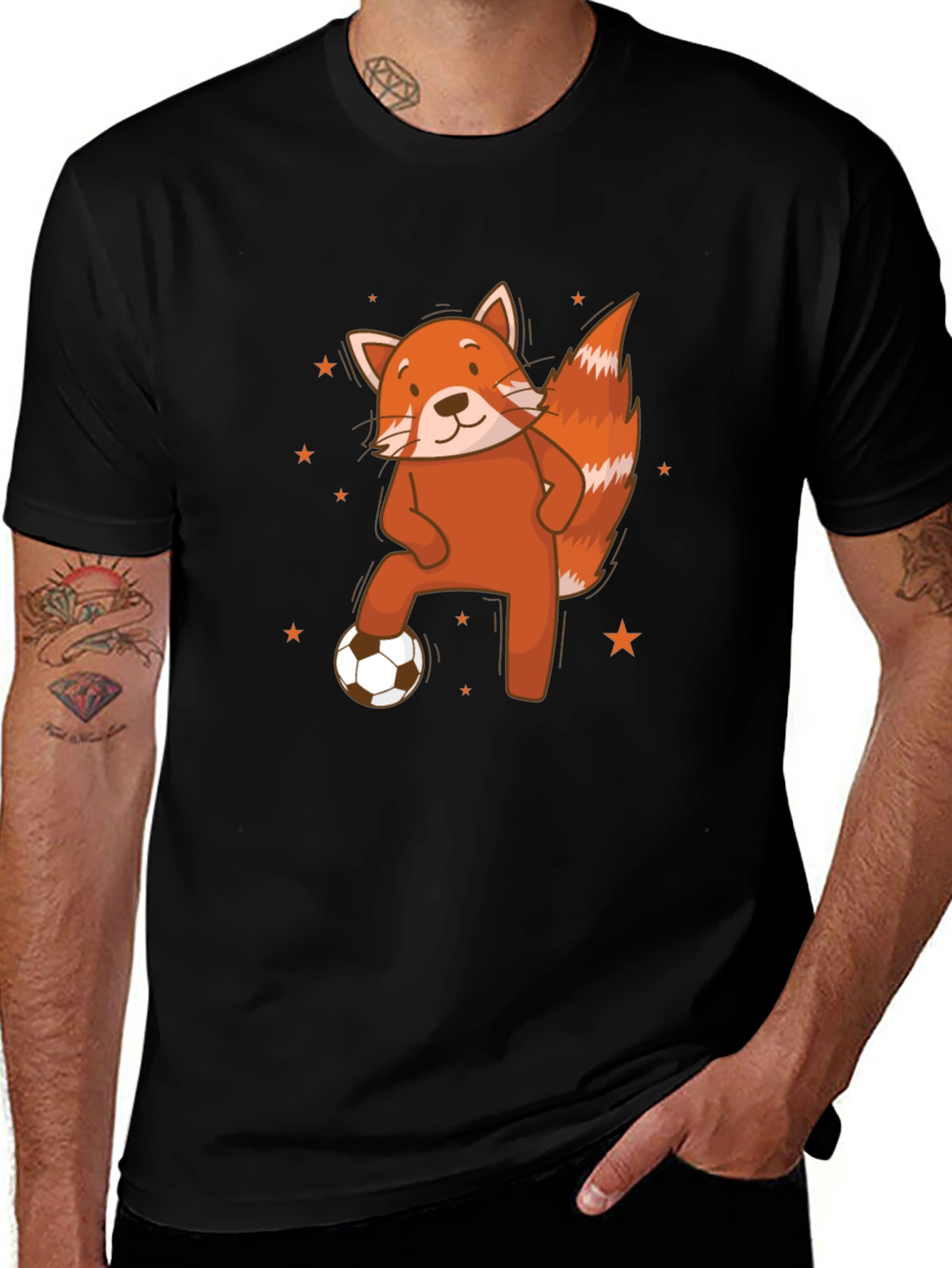 Red Panda Soccer T-Shirt - Cute Animal Tee