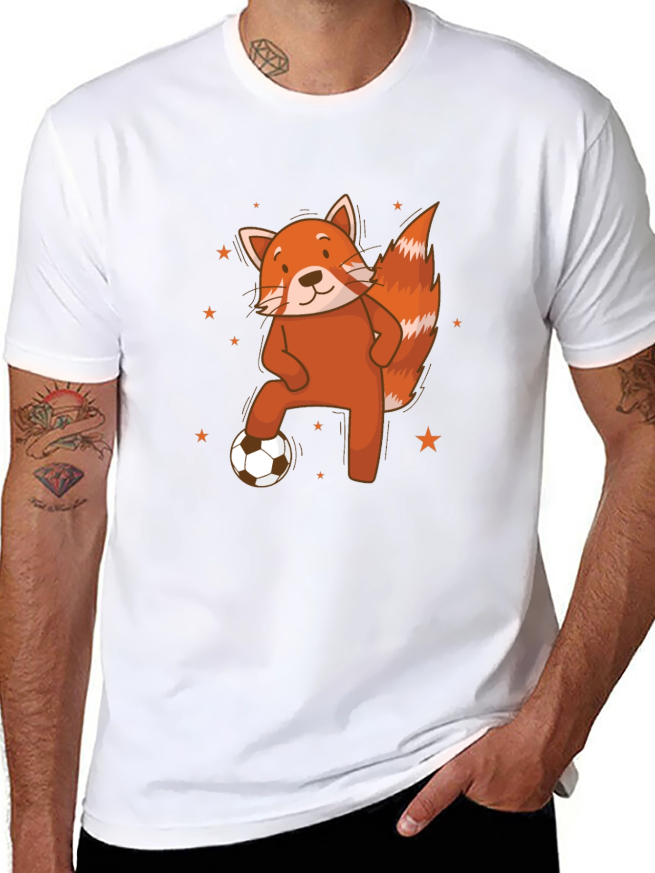 Red Panda Soccer T-Shirt - Cute Animal Tee