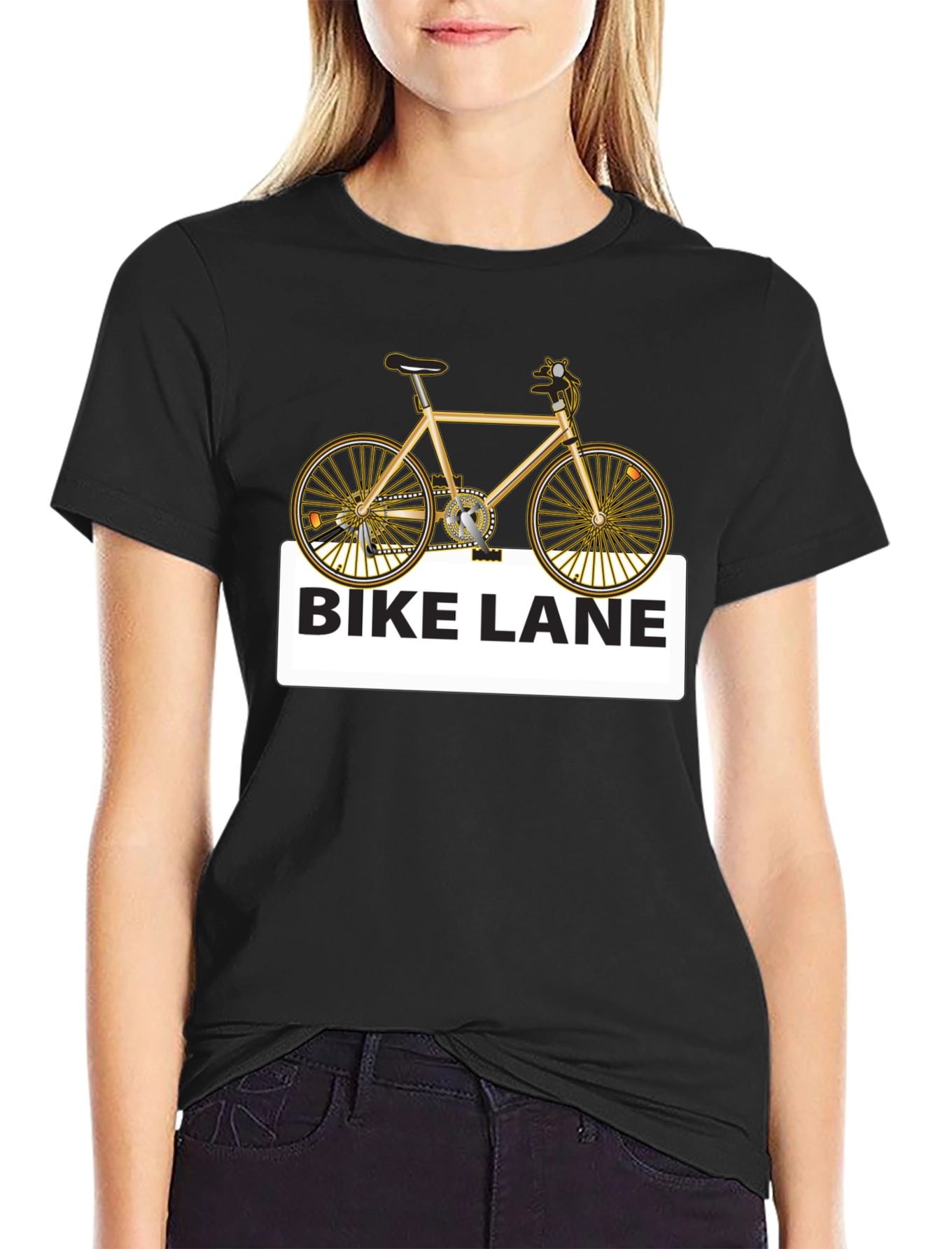 Bike Lane Graphic Tee - Stylish Cycling Shirt