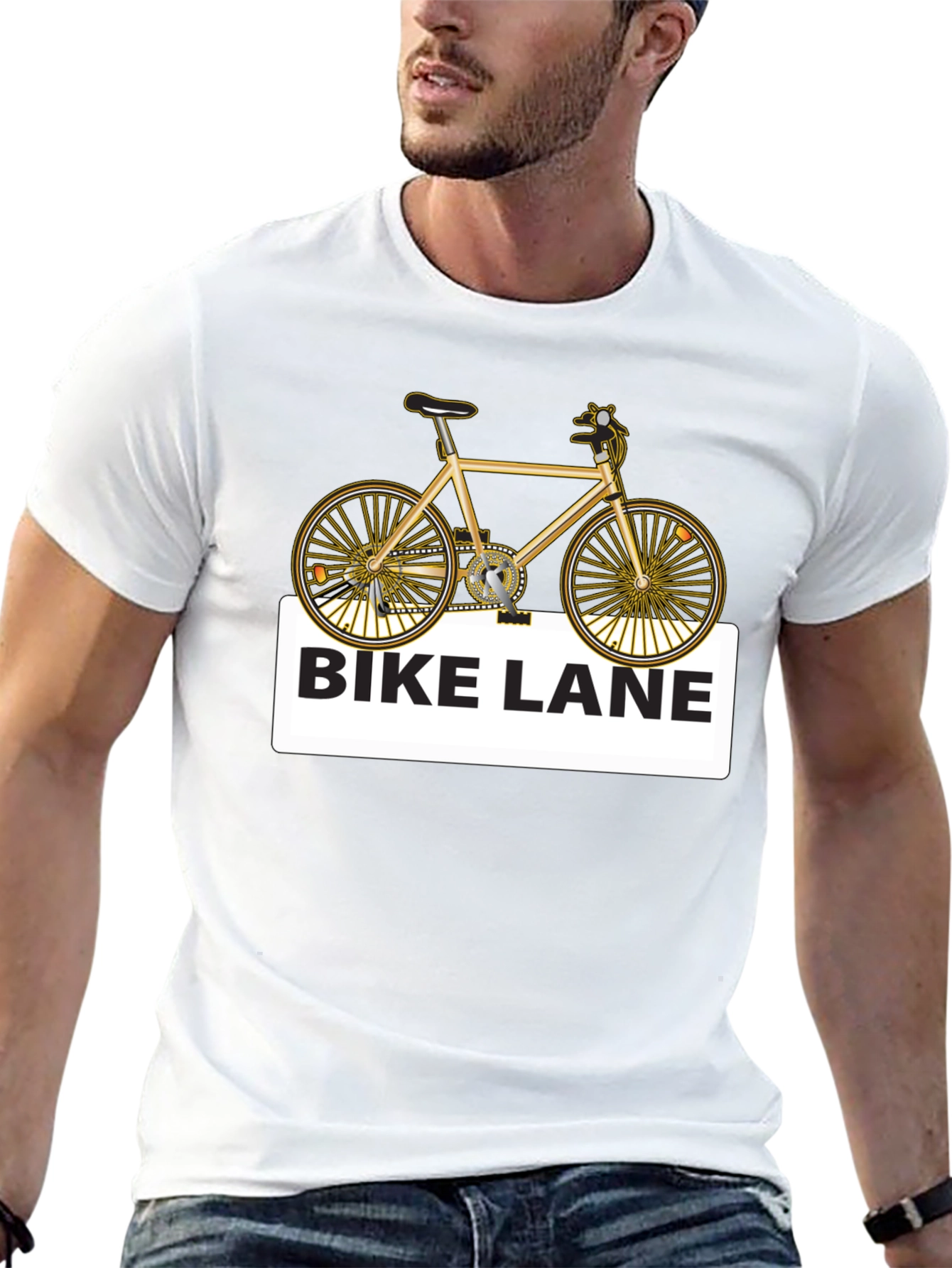 Bike Lane Graphic Tee - Stylish Cycling Shirt