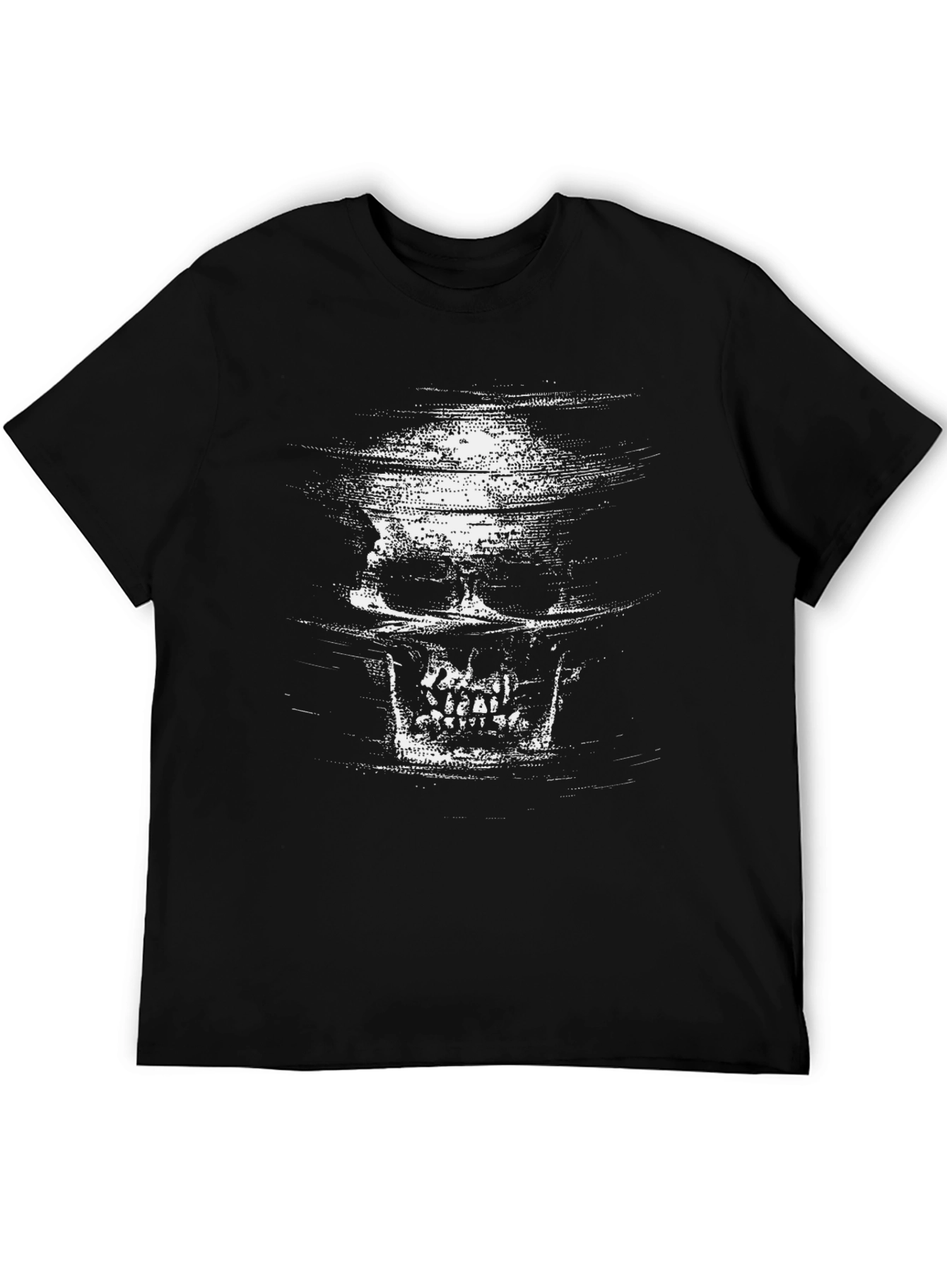Skull Graphic Black T-Shirt - Edgy Style