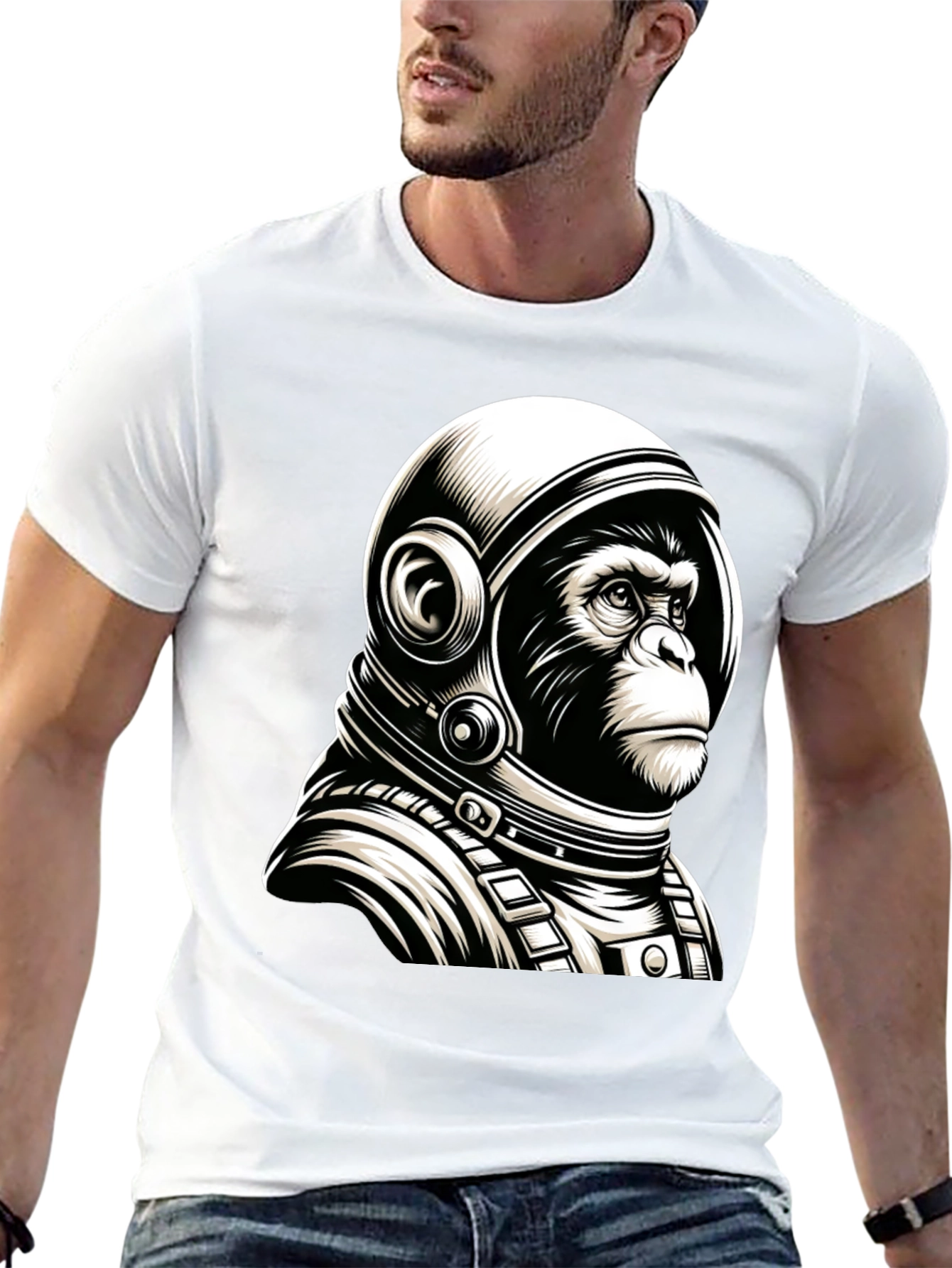 Ape Astronaut T-Shirt: Space Monkey Design