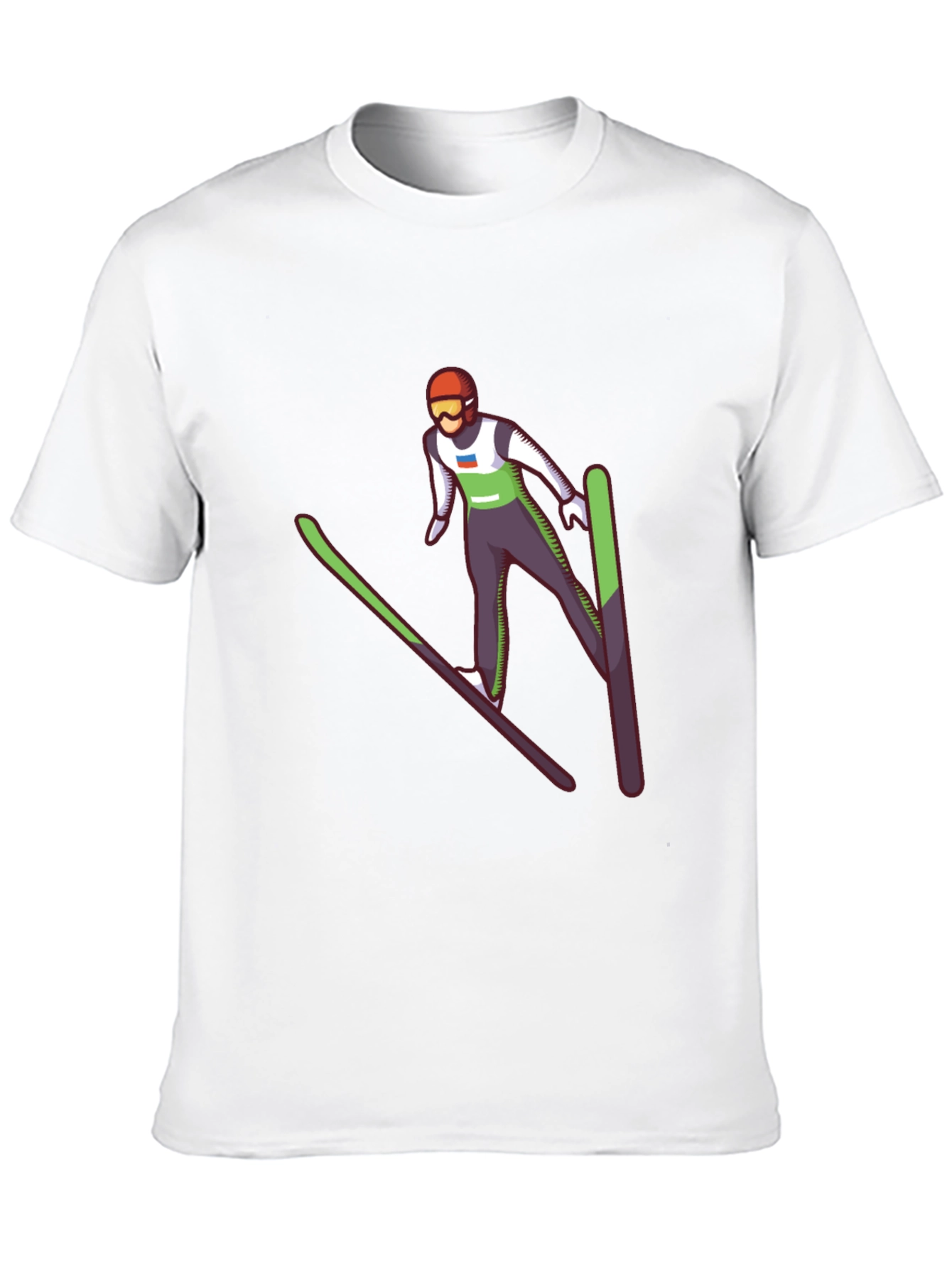 Ski Jumper Graphic Tee - Cool Black T-Shirt