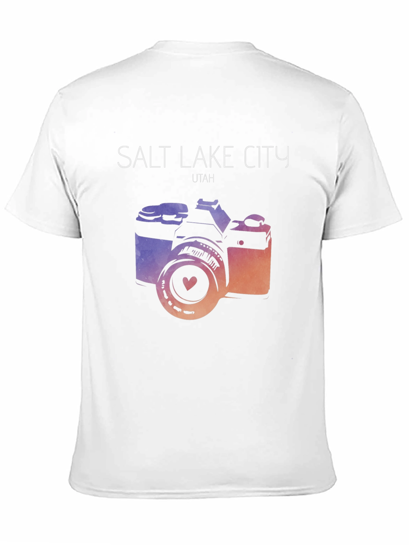 Salt Lake City T-Shirt with Camera Graphic
