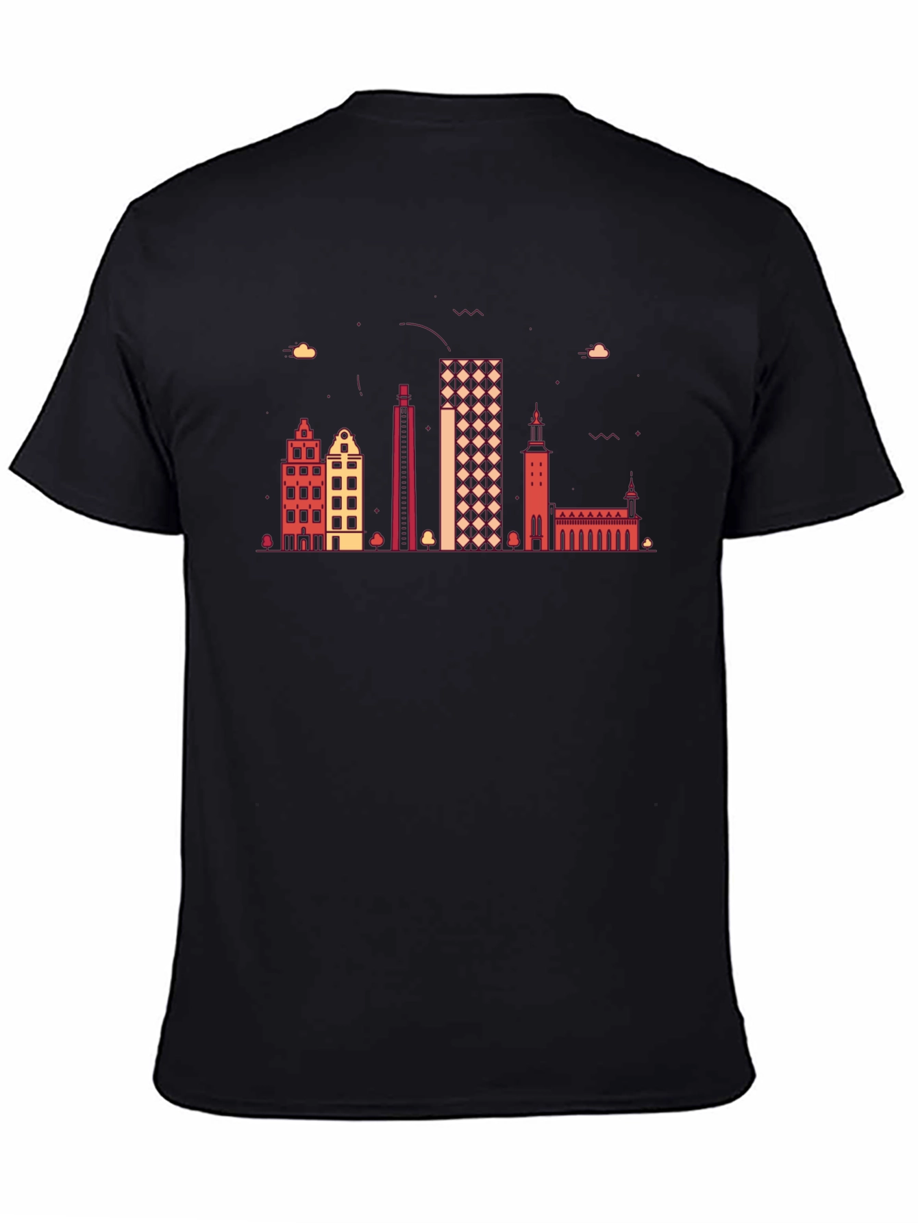 Retro Skyline Graphic Tee - Cityscape T-Shirt