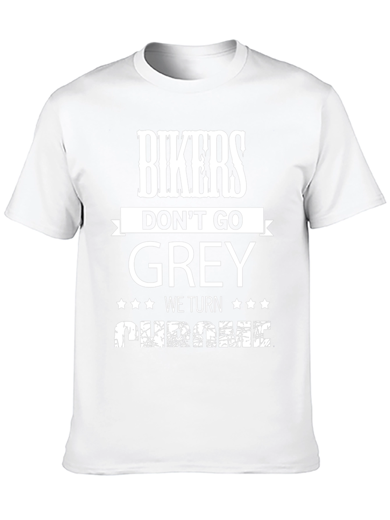 Bikers Dont Go Grey We Turn Chrome T-Shirt