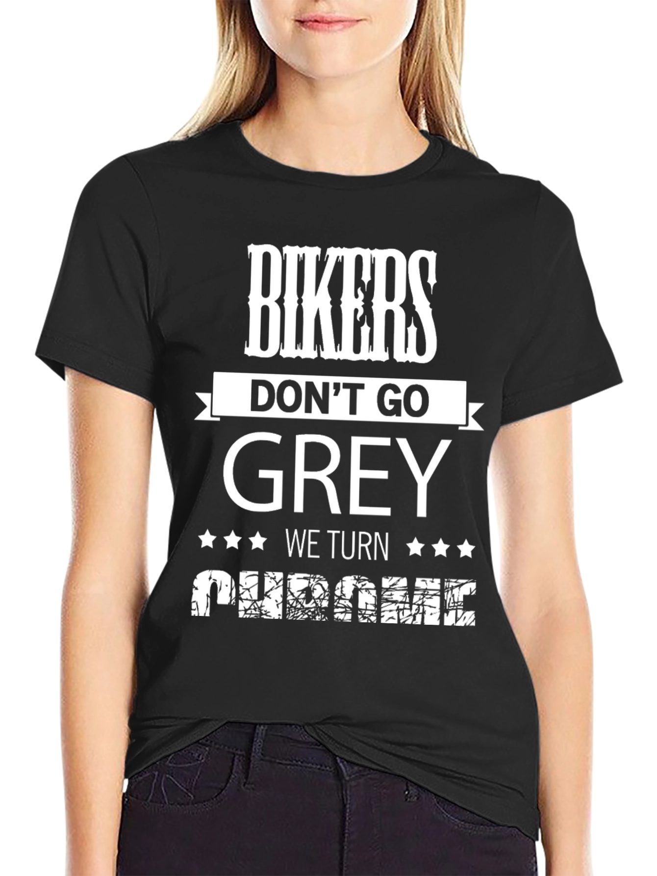 Bikers Dont Go Grey We Turn Chrome T-Shirt