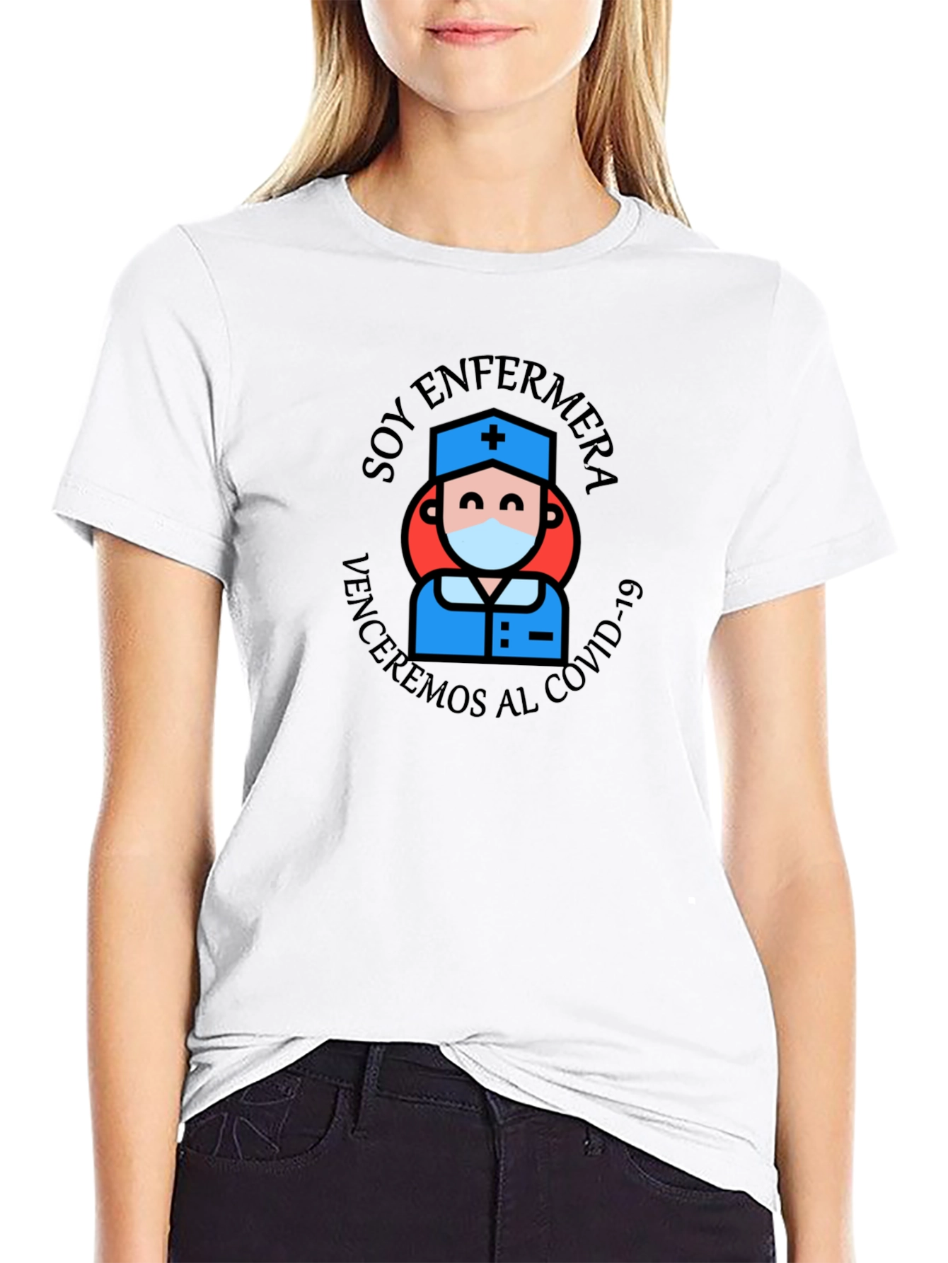 Soy Enfermera T-Shirt: COVID-19 Nurse Hero Tee