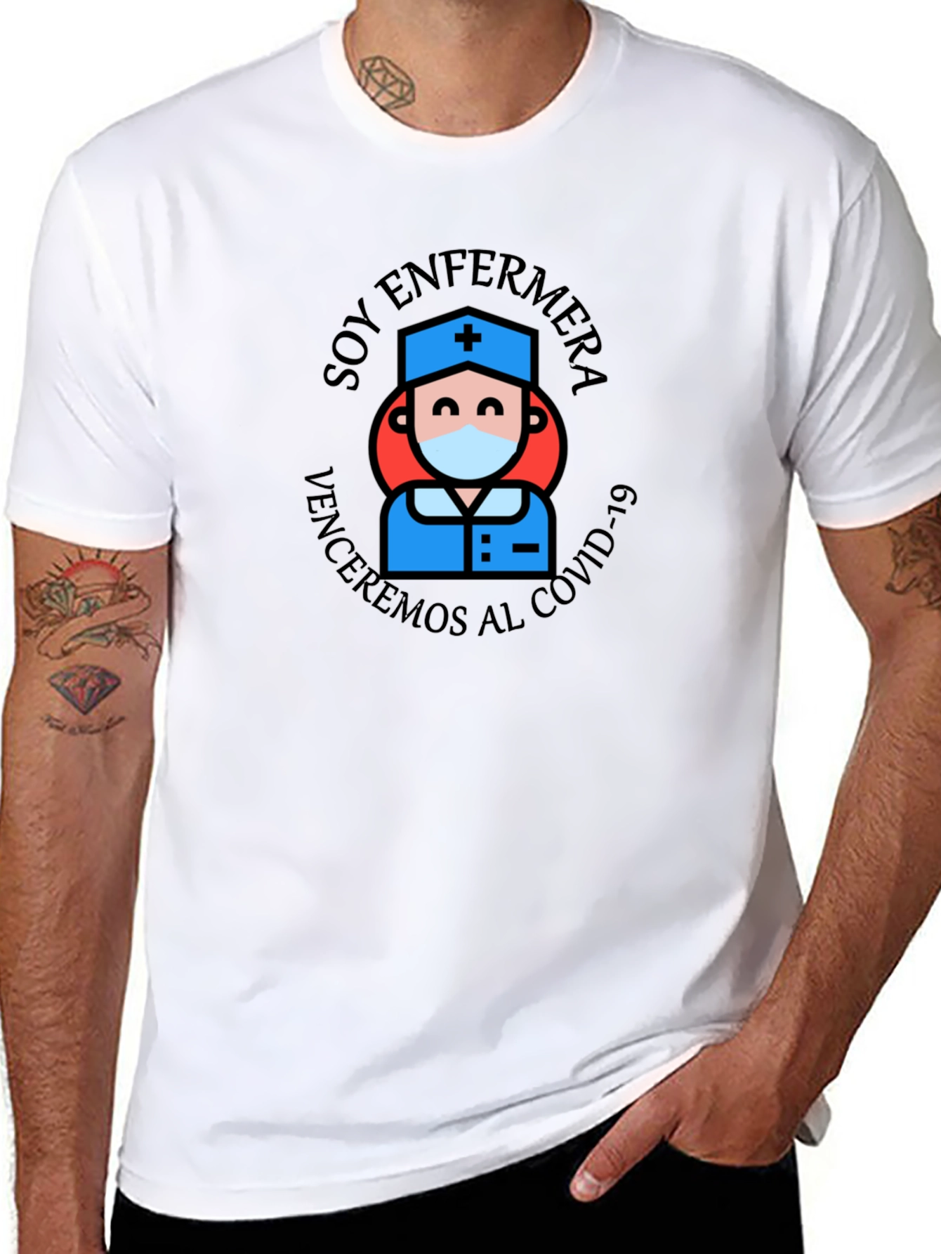 Soy Enfermera T-Shirt: COVID-19 Nurse Hero Tee