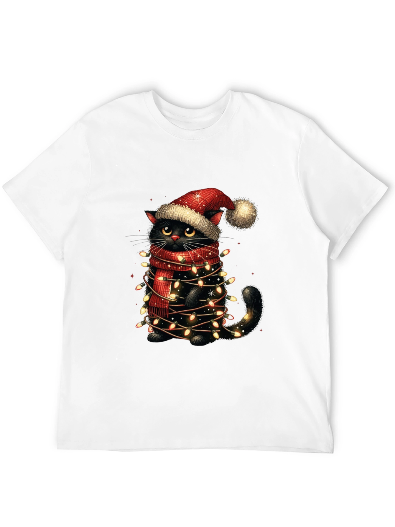Festive Feline Christmas T-Shirt