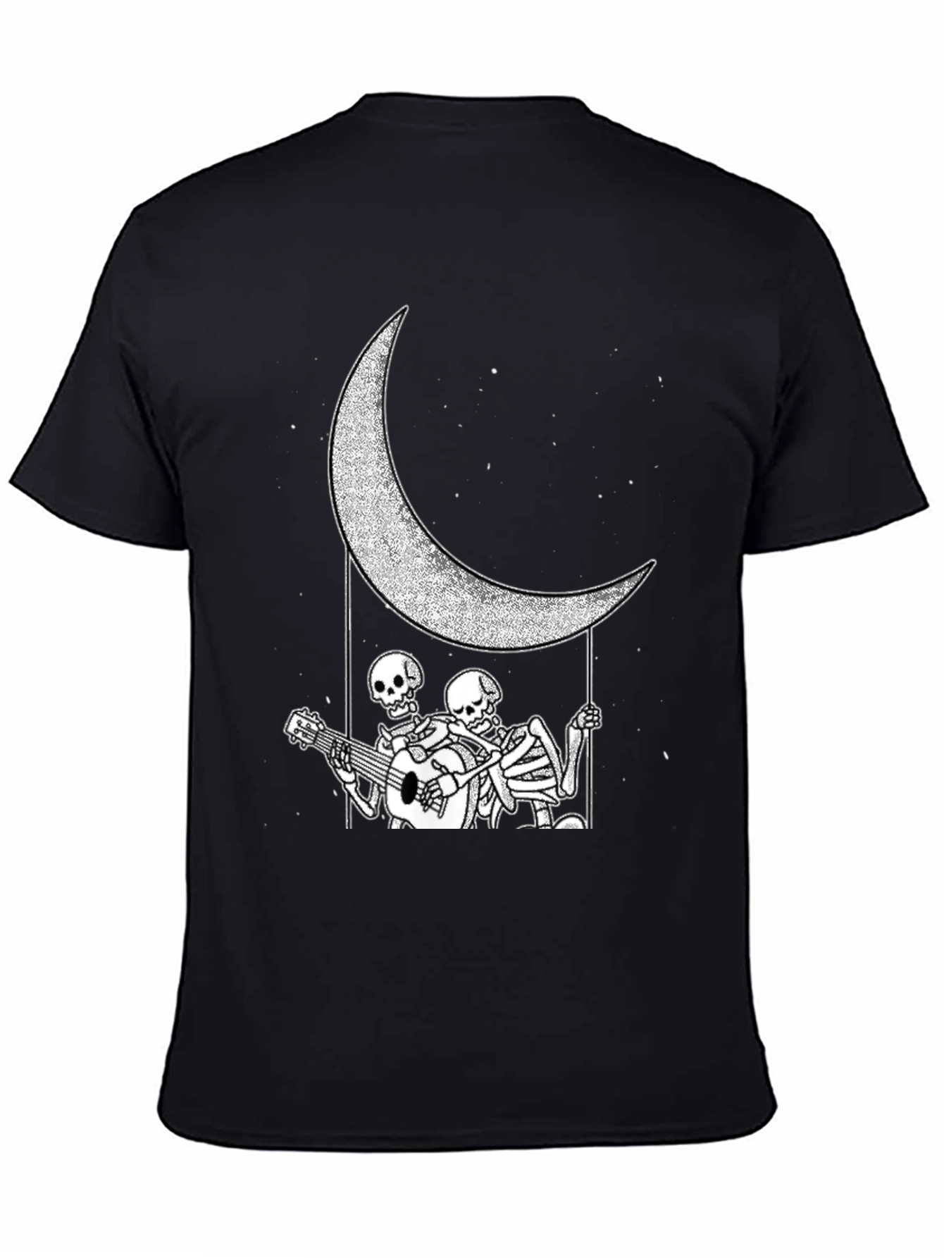 Skeleton Moon Serenade Graphic Tee