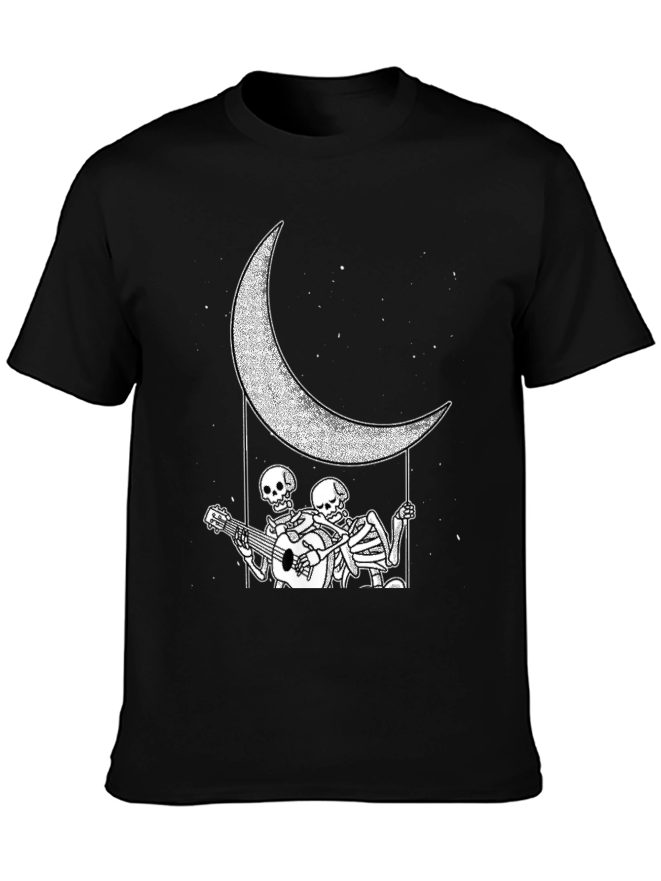 Skeleton Moon Serenade Graphic Tee