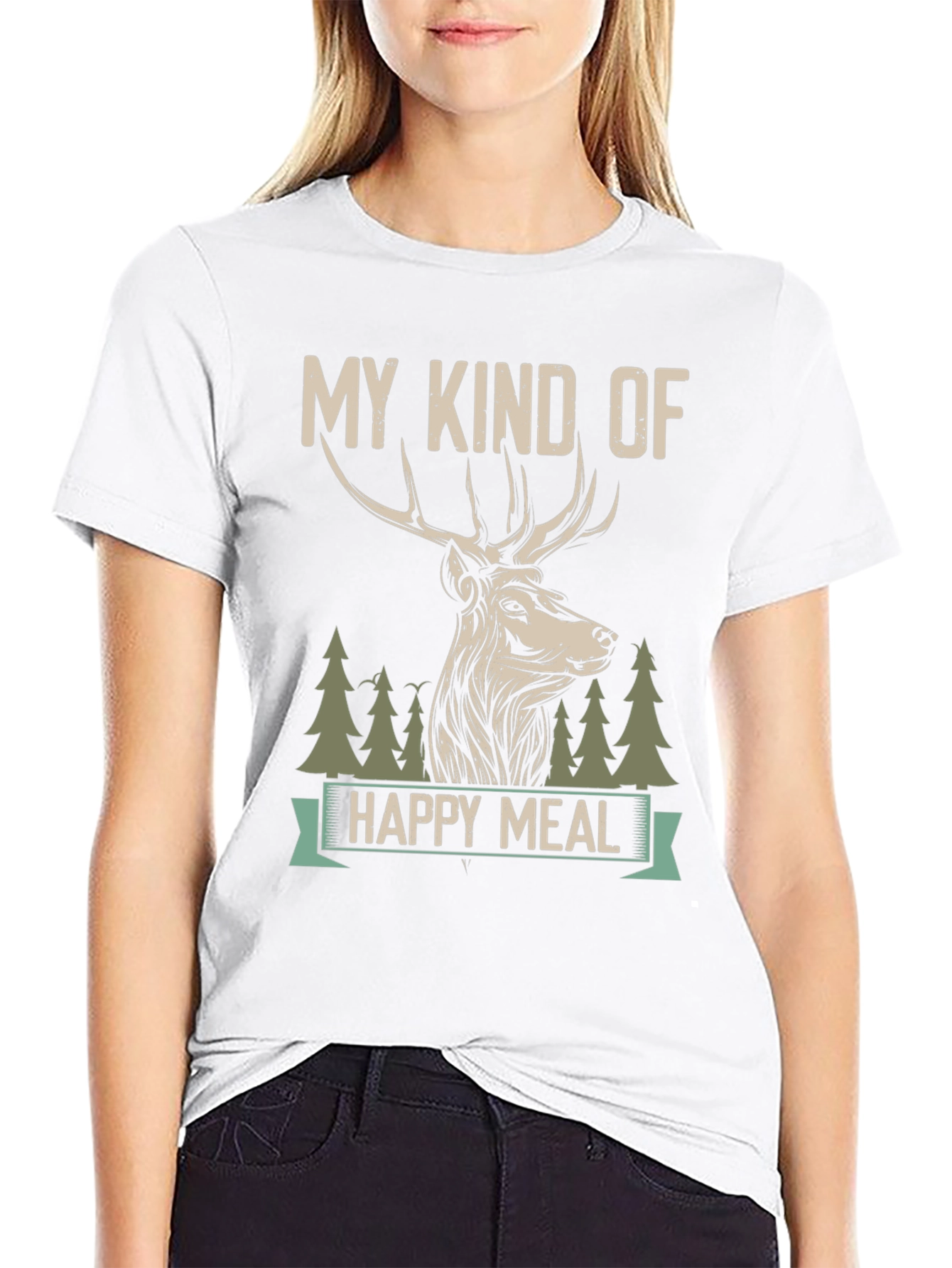 My Kind of Happy Meal Deer Graphic Tee