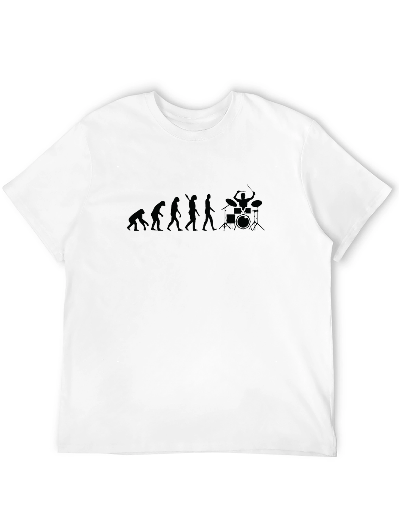 Evolution of Drumming Black T-Shirt