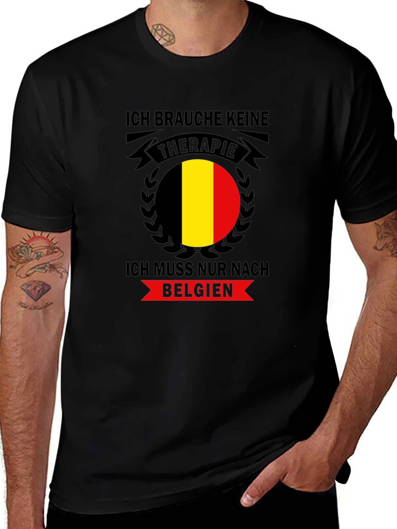 Belgium Therapy Black T-Shirt