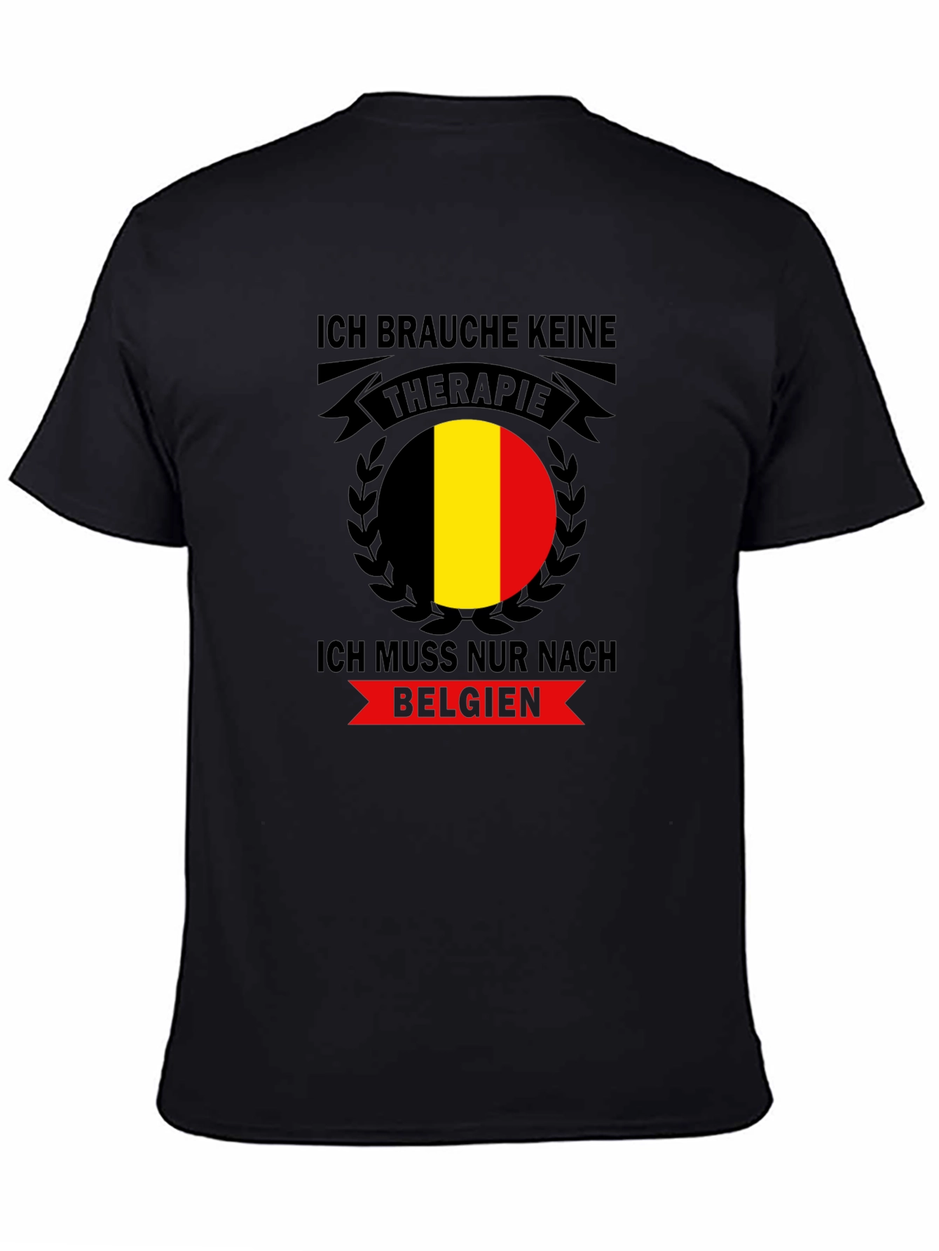Belgium Therapy Black T-Shirt