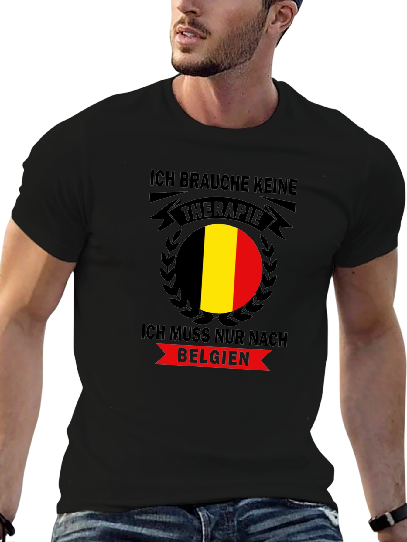 Belgium Therapy Black T-Shirt