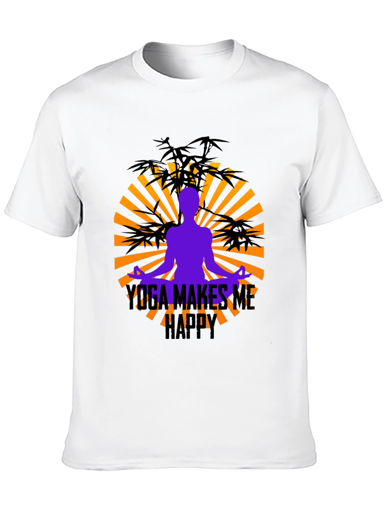 Yoga Makes Me Happy Graphic Tee