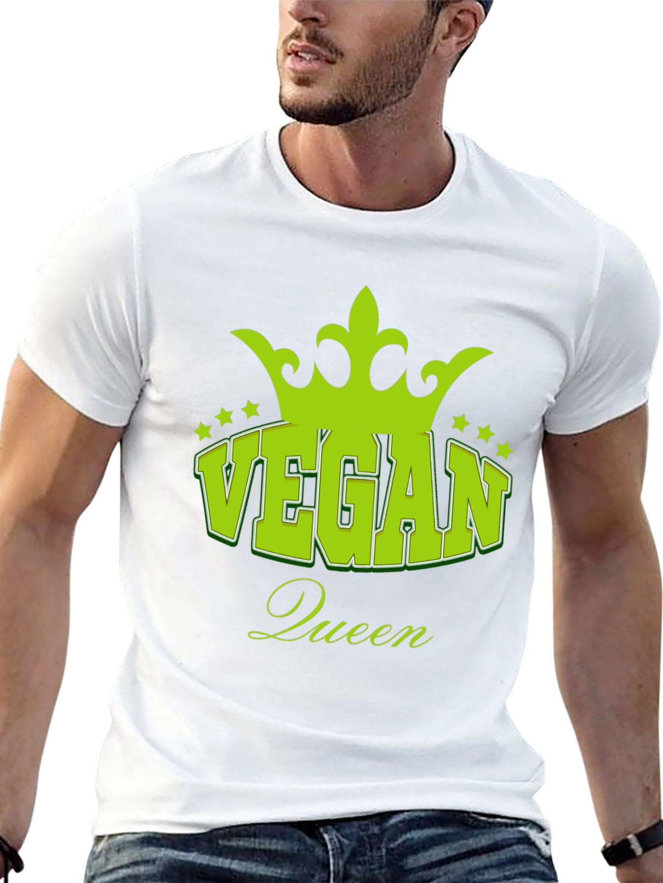 Vegan Queen Black T-Shirt