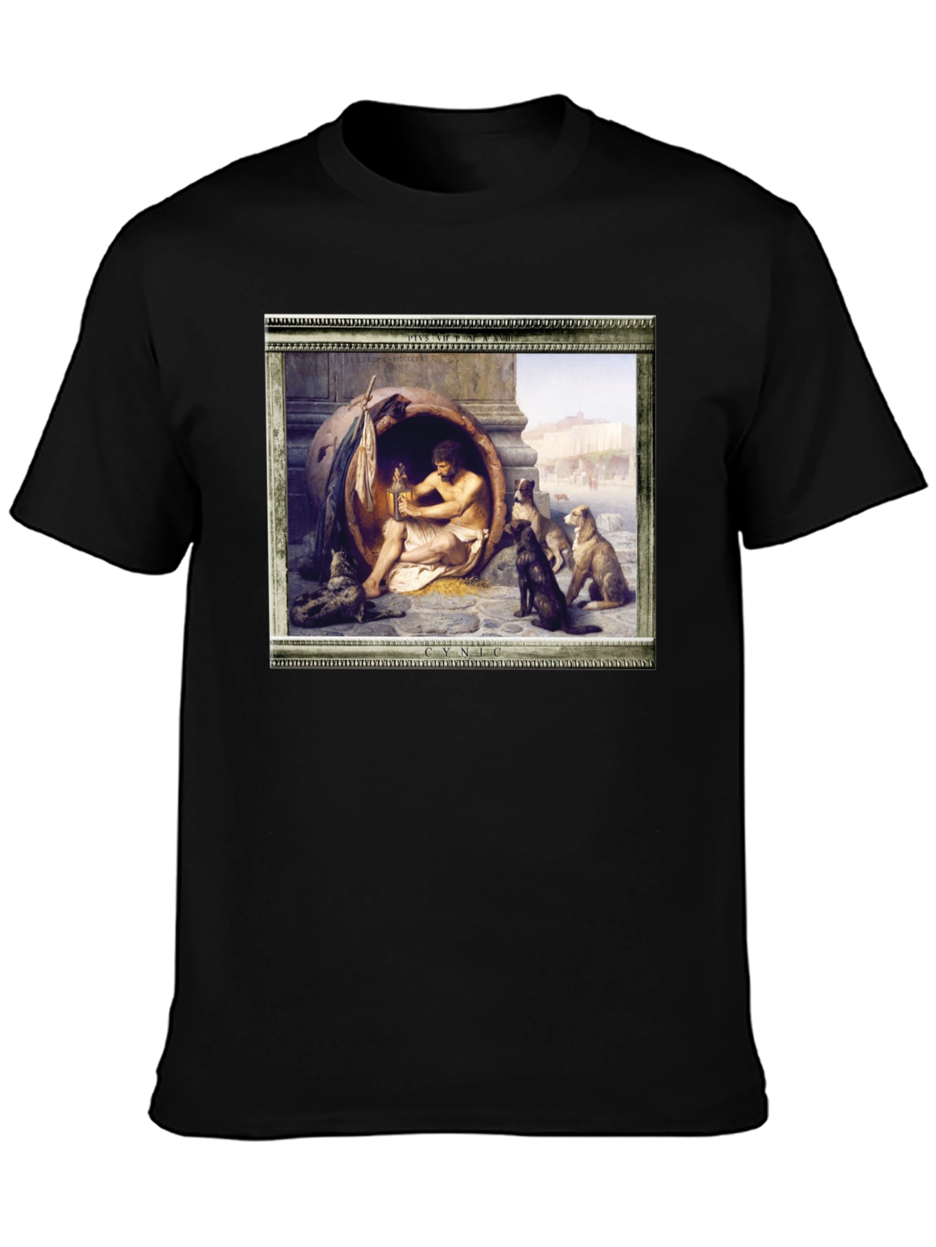Cynic Diogenes in a Tub T-Shirt - Philosophic Style