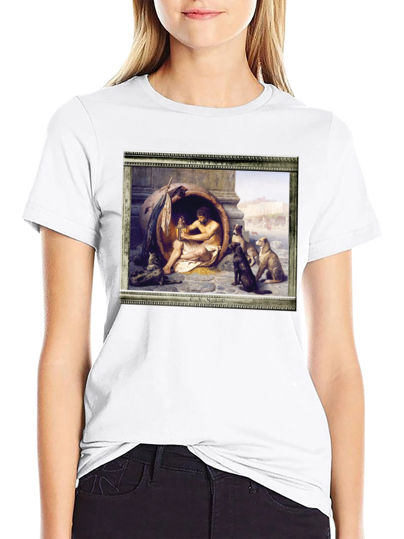 Cynic Diogenes in a Tub T-Shirt - Philosophic Style