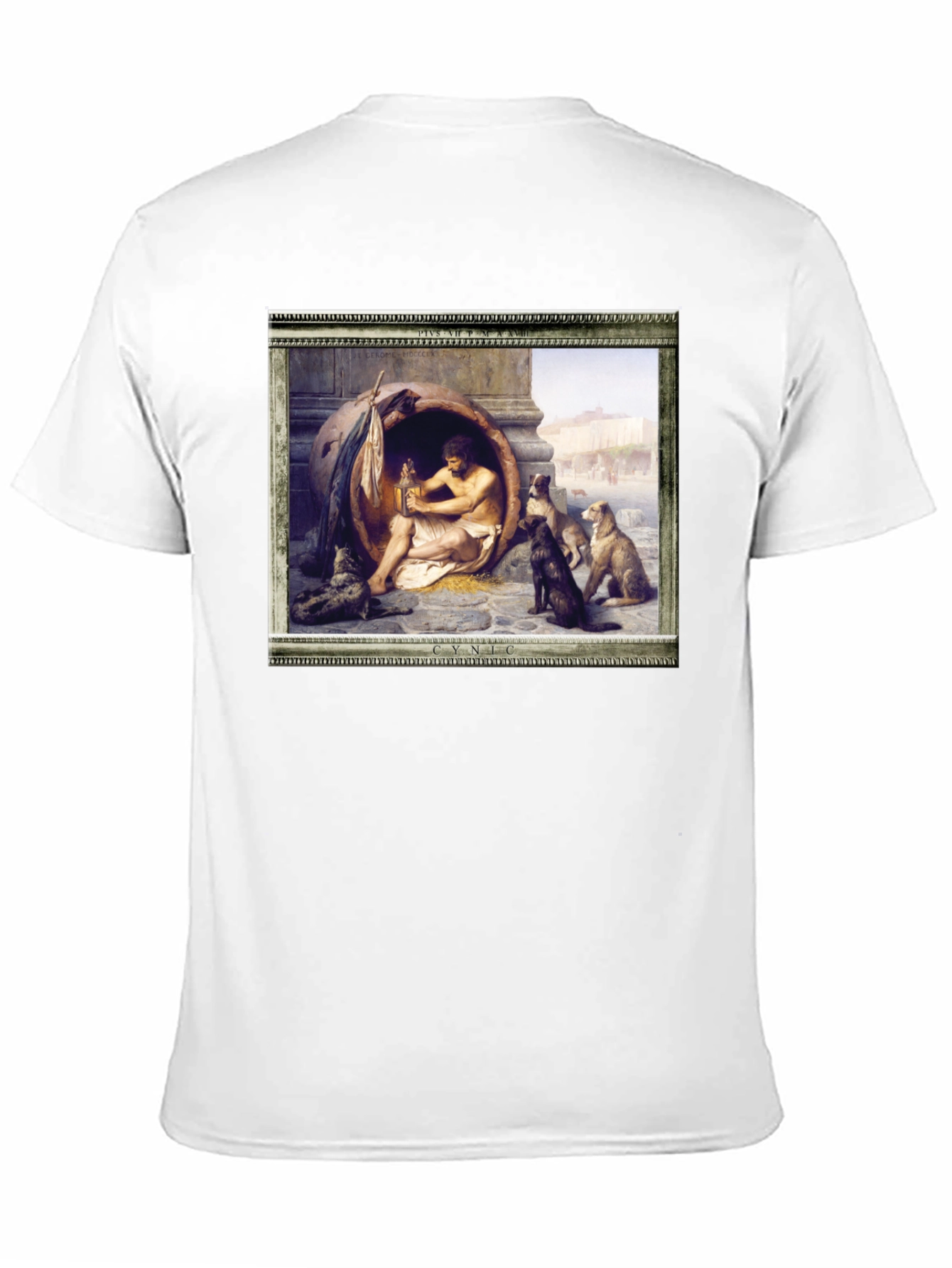 Cynic Diogenes in a Tub T-Shirt - Philosophic Style
