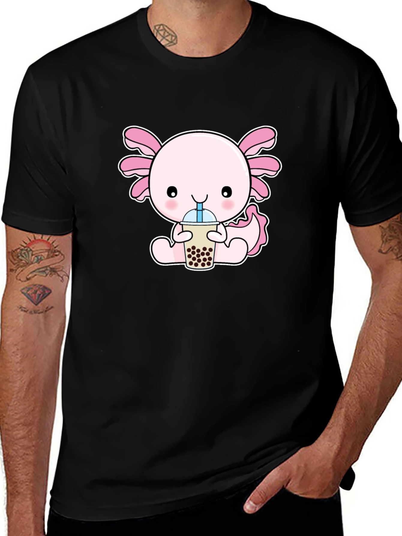 Axolotl Boba Tea Graphic Tee