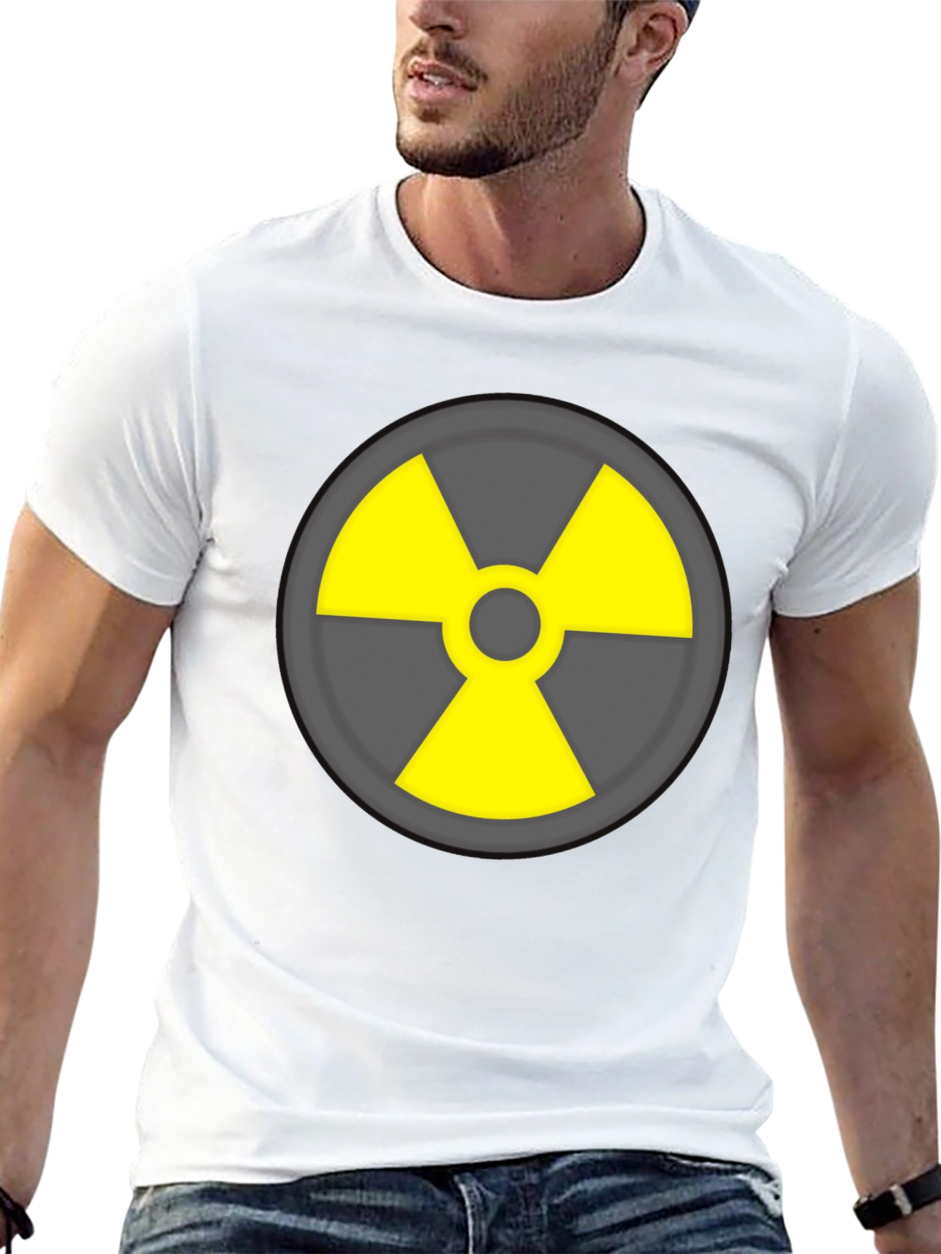 Radioactive Symbol T-Shirt - Black Cotton Blend
