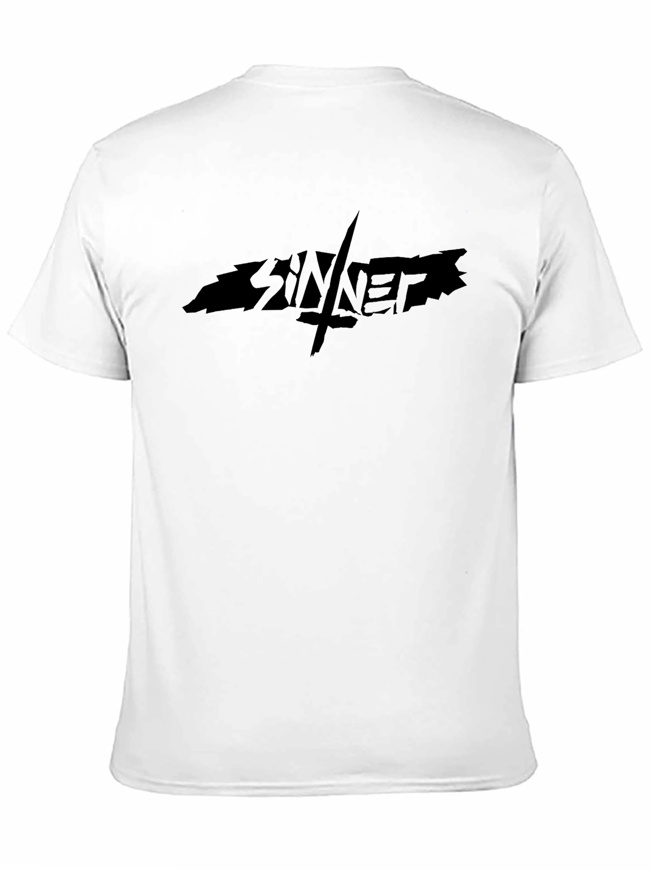 Sinner Graphic Print Black T-Shirt