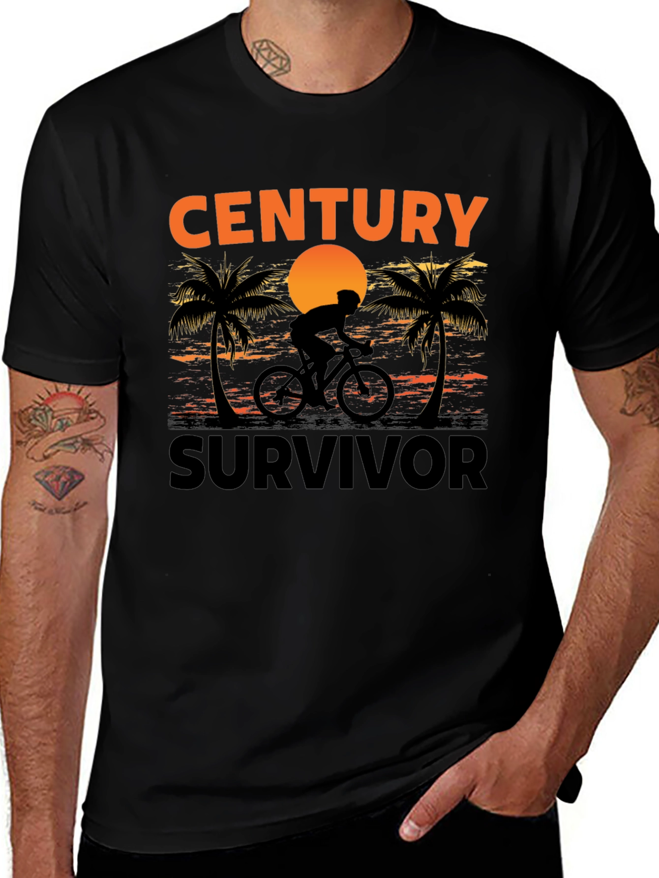 Century Survivor Biker T-Shirt