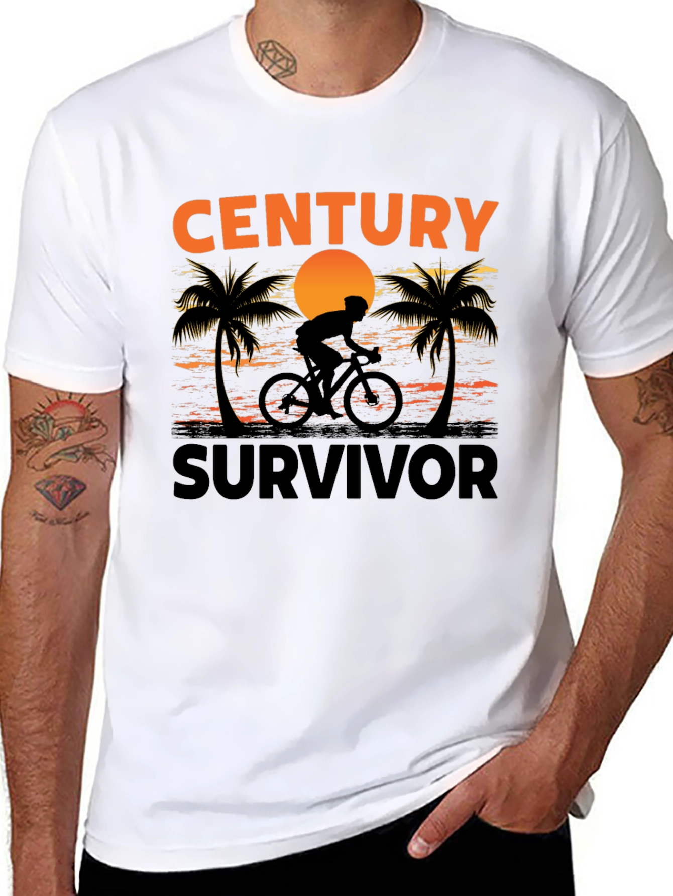 Century Survivor Biker T-Shirt
