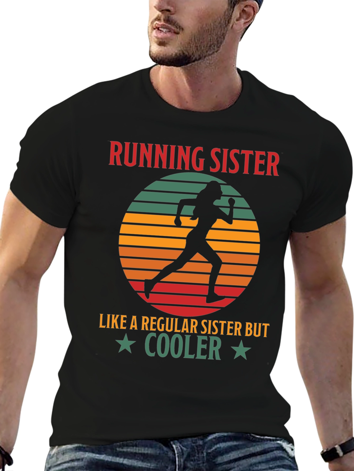 Running Sister Graphic Tee - Regular Sister But Cooler