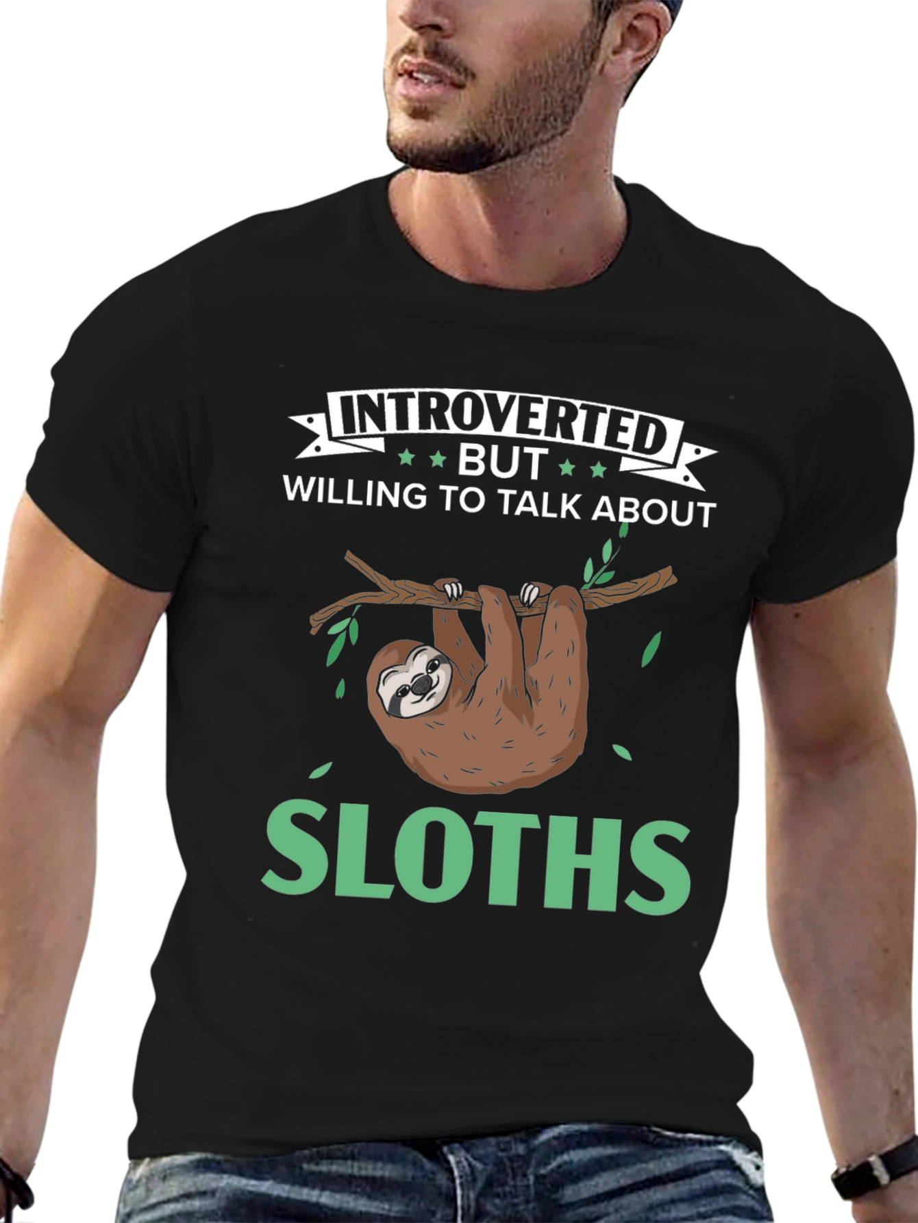 Introverted Sloth Graphic Tee