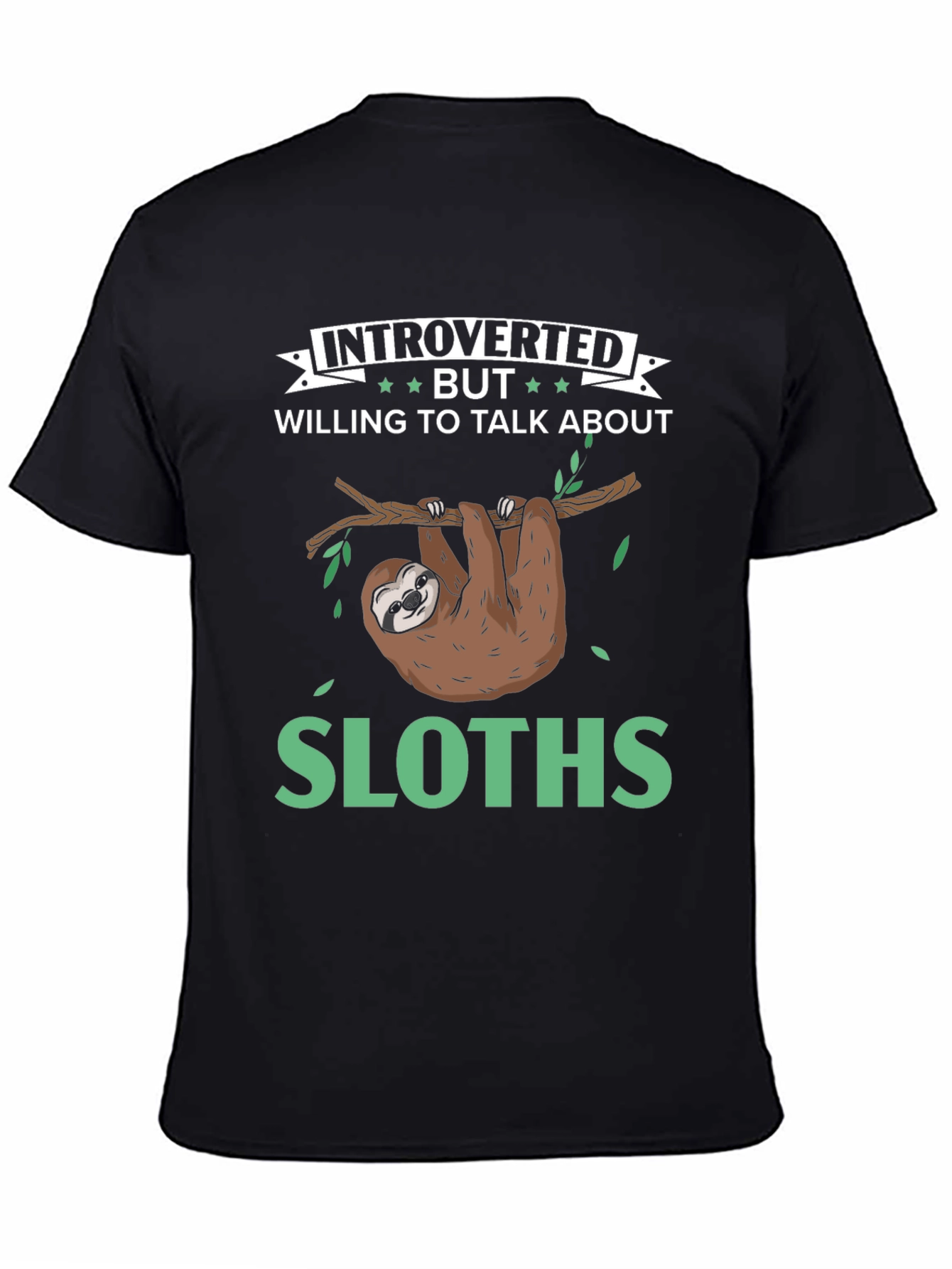 Introverted Sloth Graphic Tee