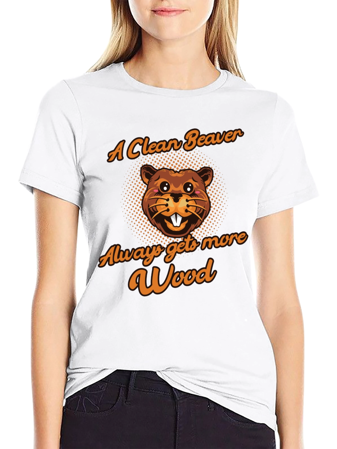Clean Beaver Wood Graphic Tee