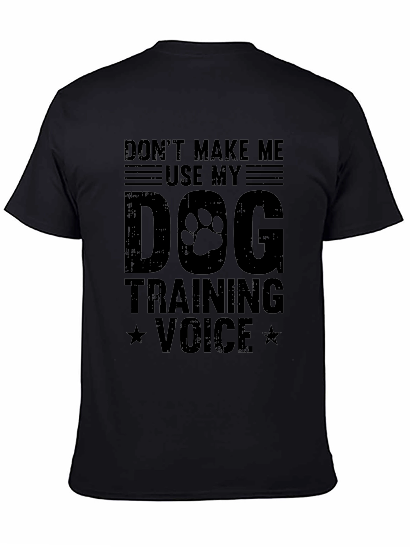 Dog Training Voice Graphic Tee - Black