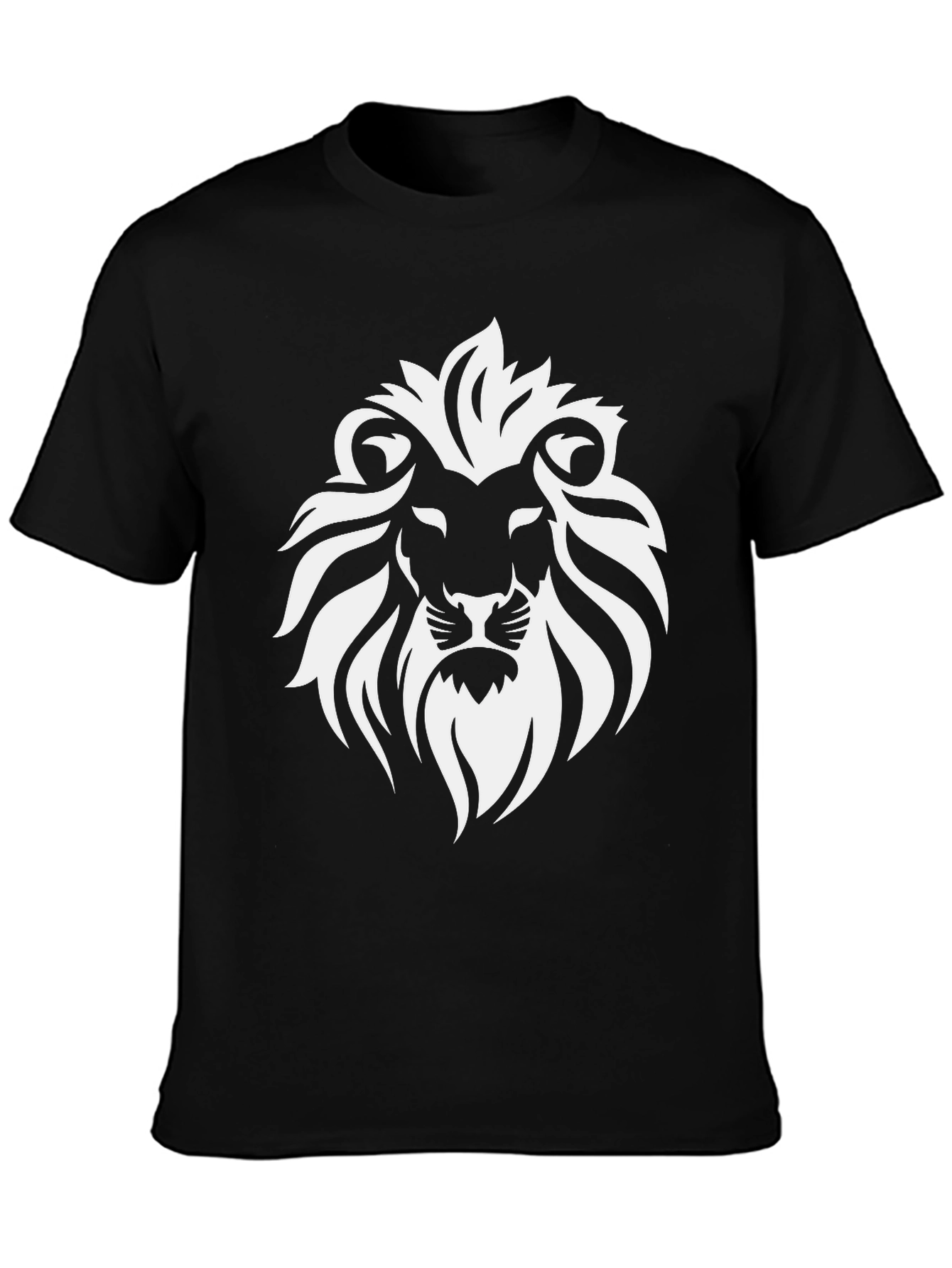 Lion Graphic Black T-Shirt