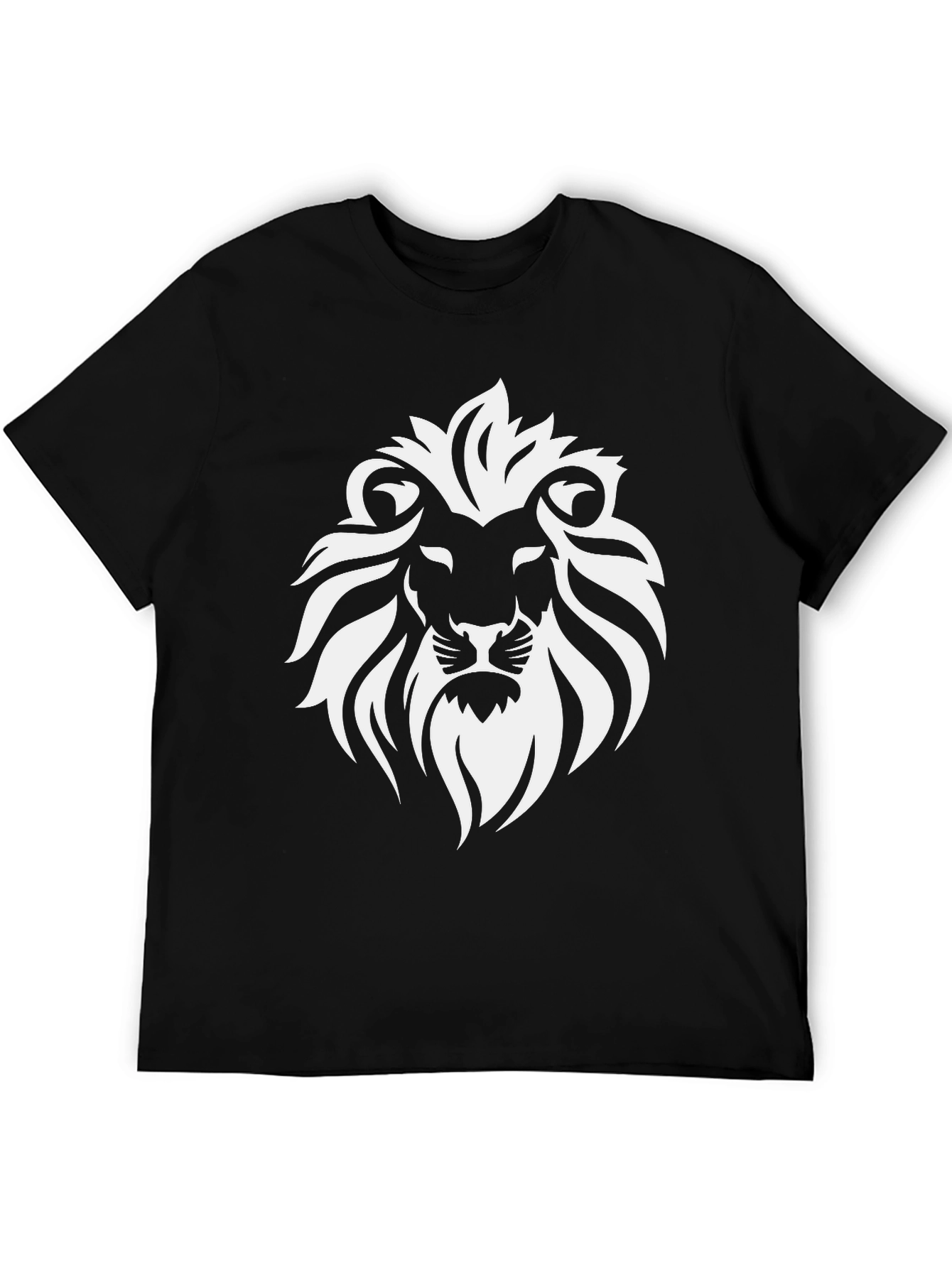 Lion Graphic Black T-Shirt