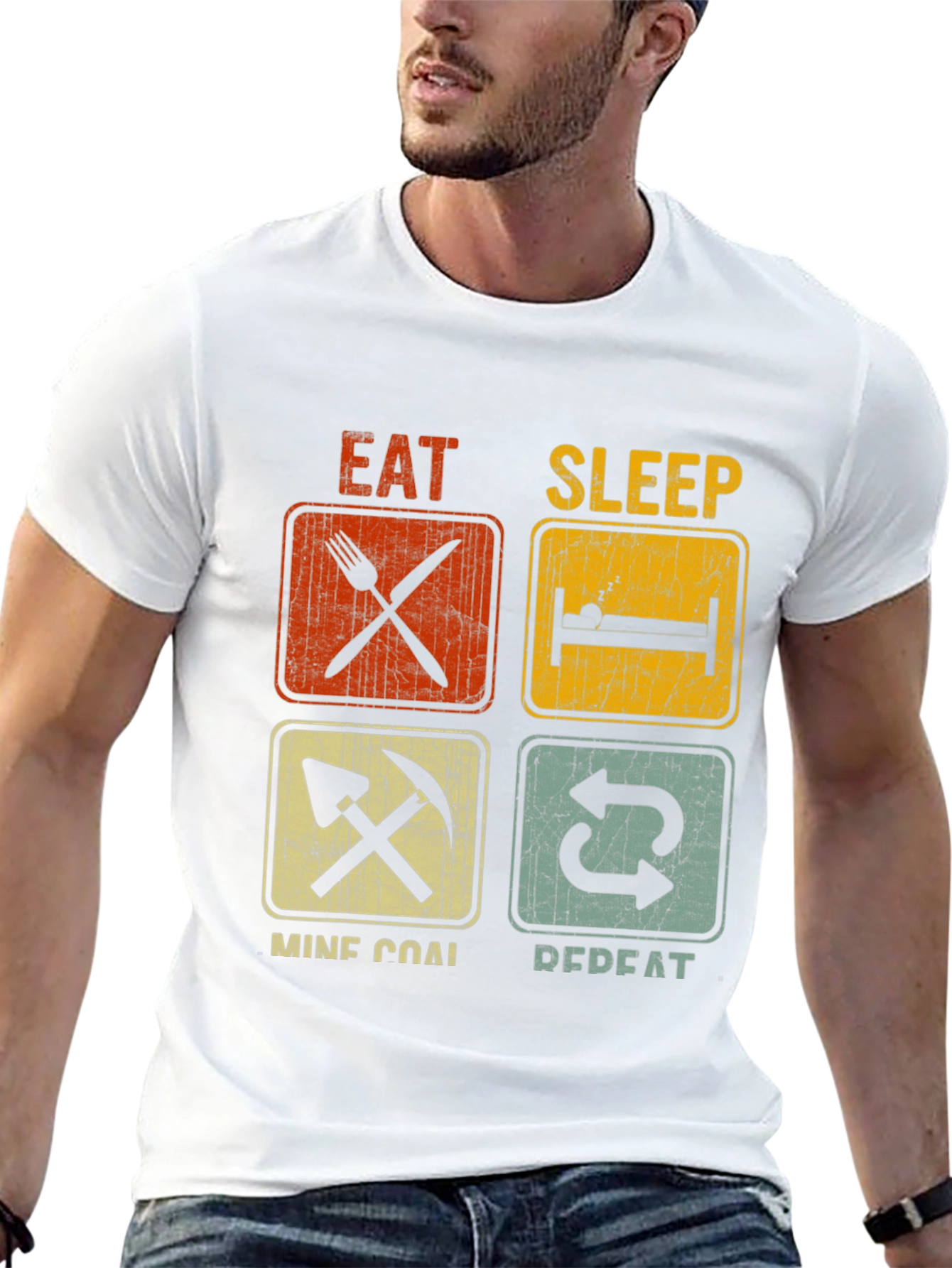 Eat Sleep Mine Coal Repeat T-Shirt