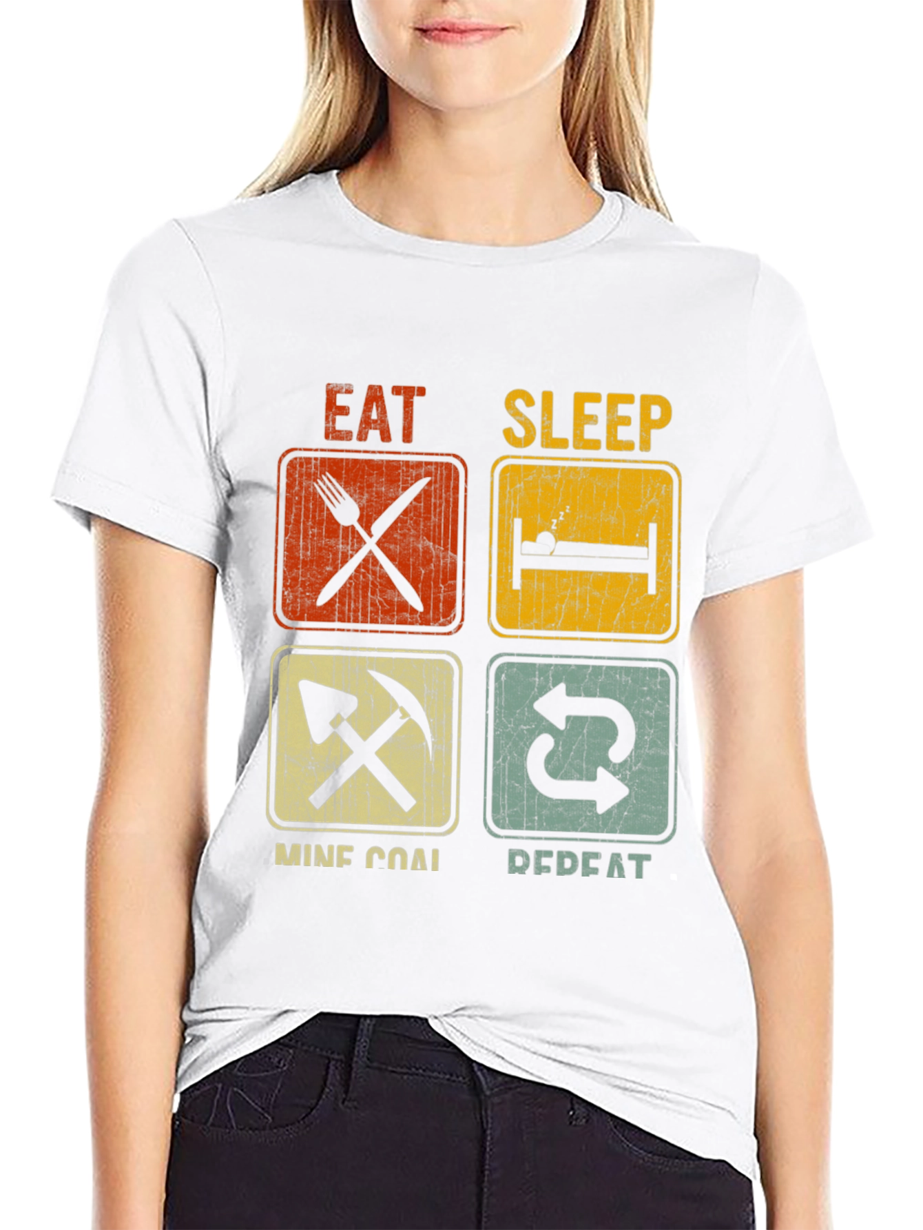 Eat Sleep Mine Coal Repeat T-Shirt
