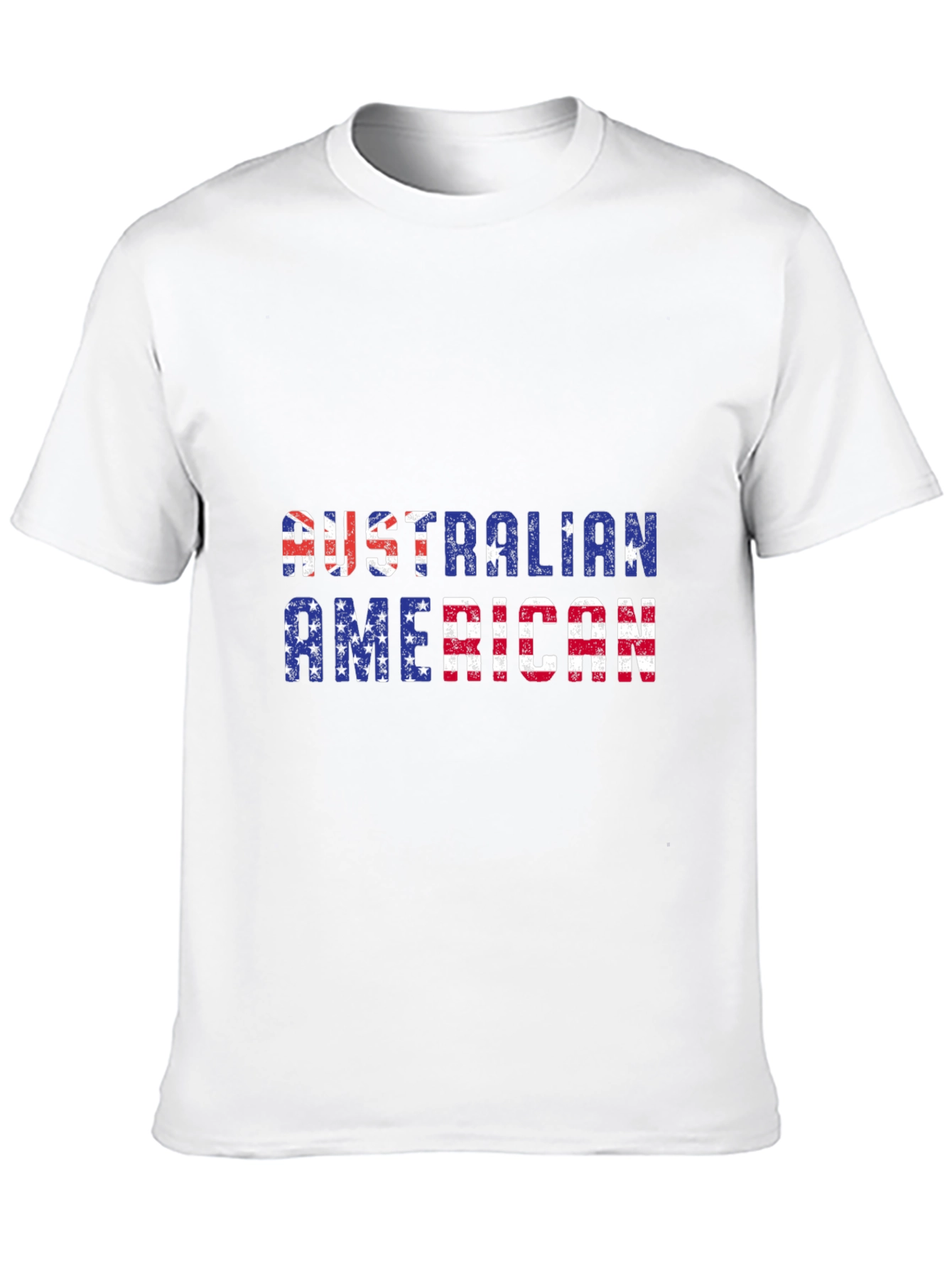 Australian American Flag Patriotic Graphic T-Shirt