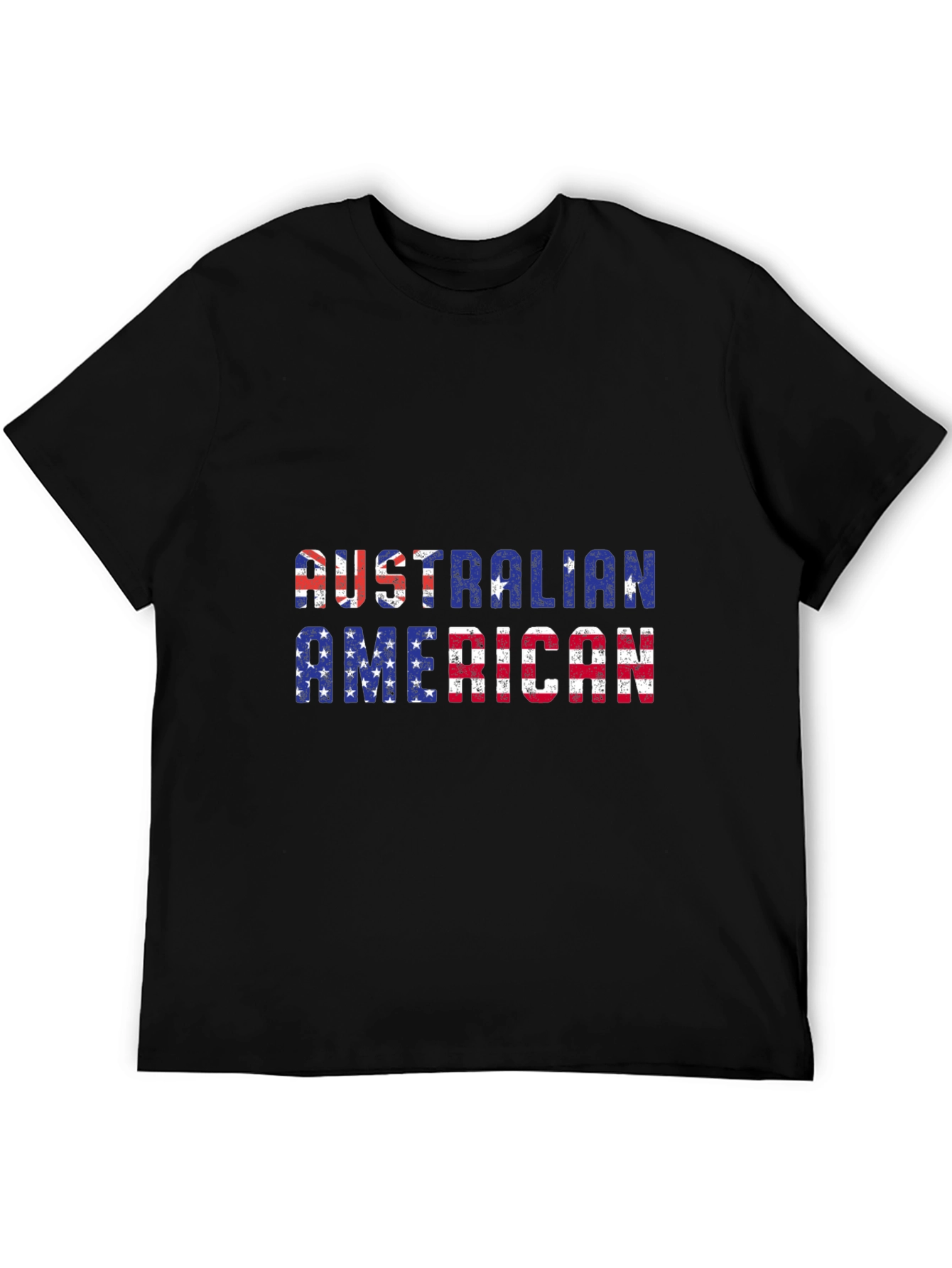 Australian American Flag Patriotic Graphic T-Shirt