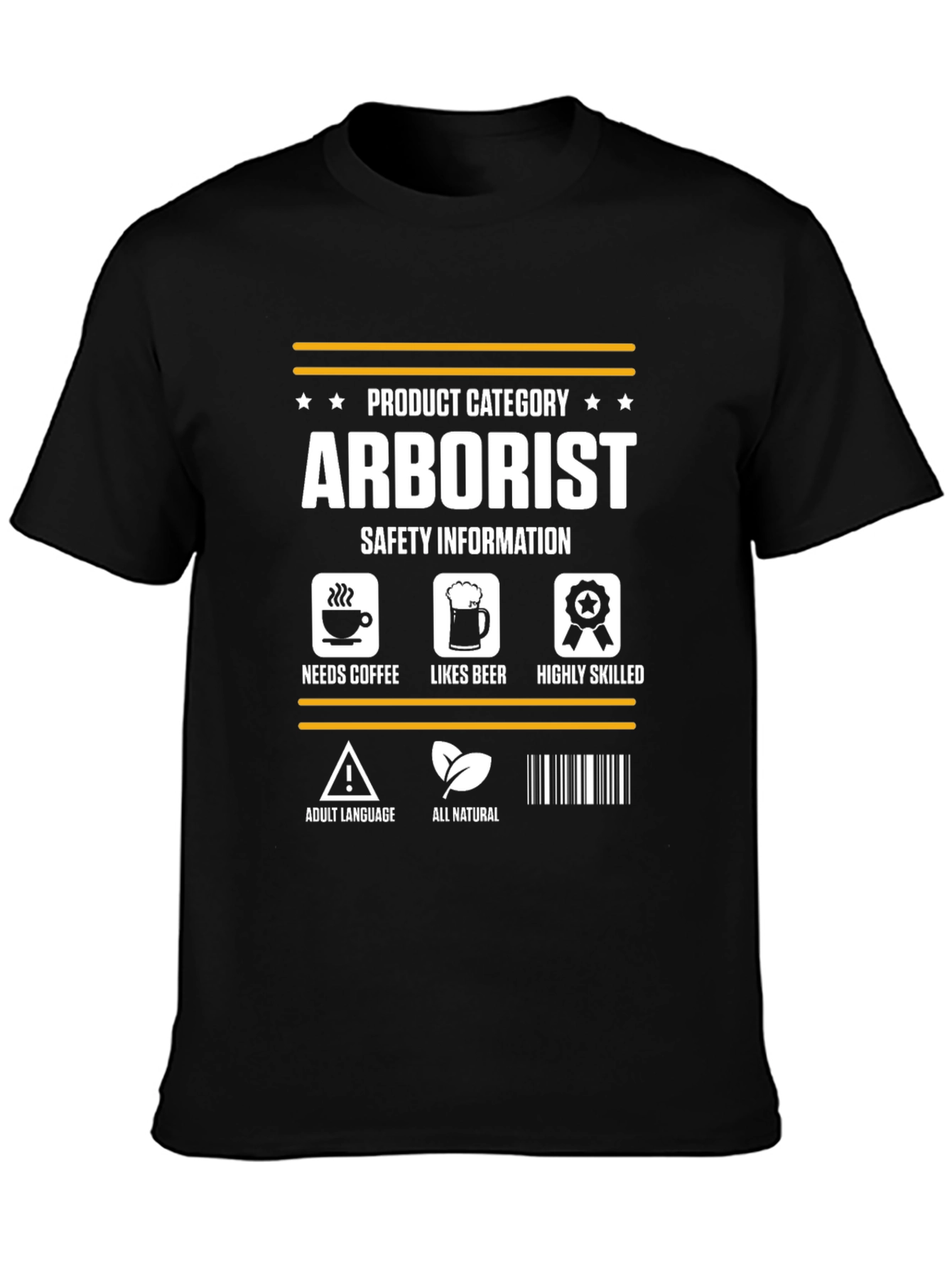Arborist Safety Information Graphic T-Shirt
