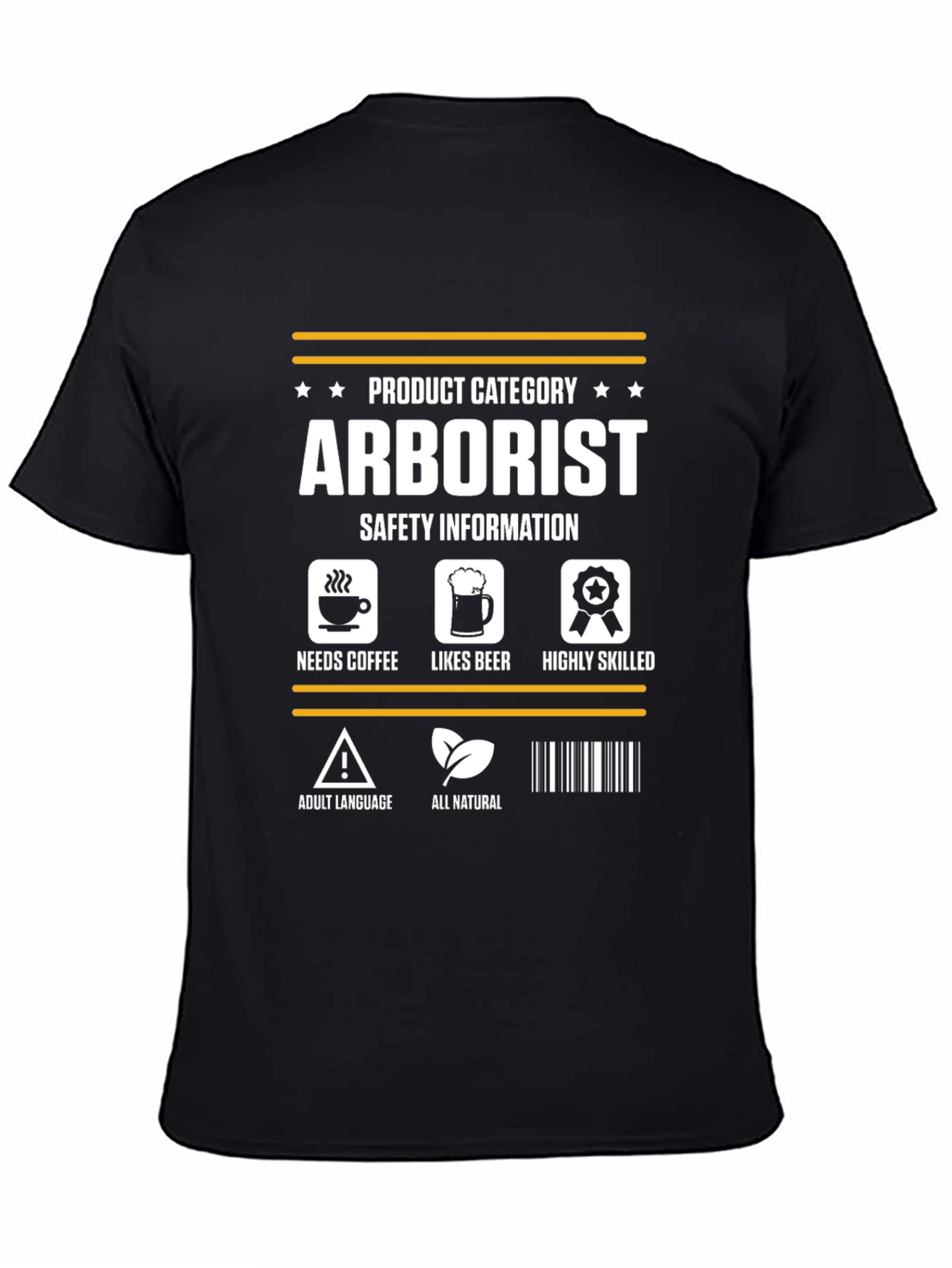 Arborist Safety Information Graphic T-Shirt