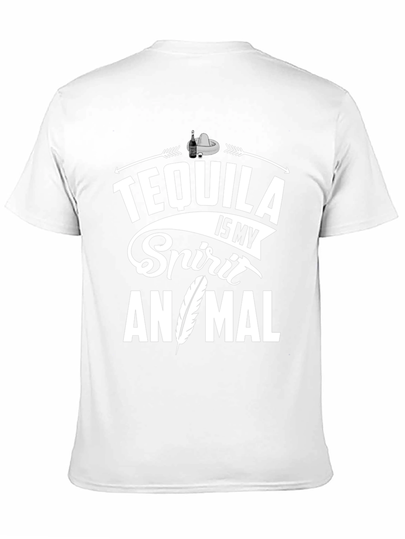 Tequila Is My Spirit Animal T-Shirt - Black