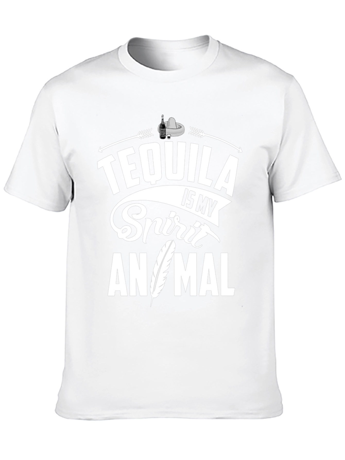 Tequila Is My Spirit Animal T-Shirt - Black