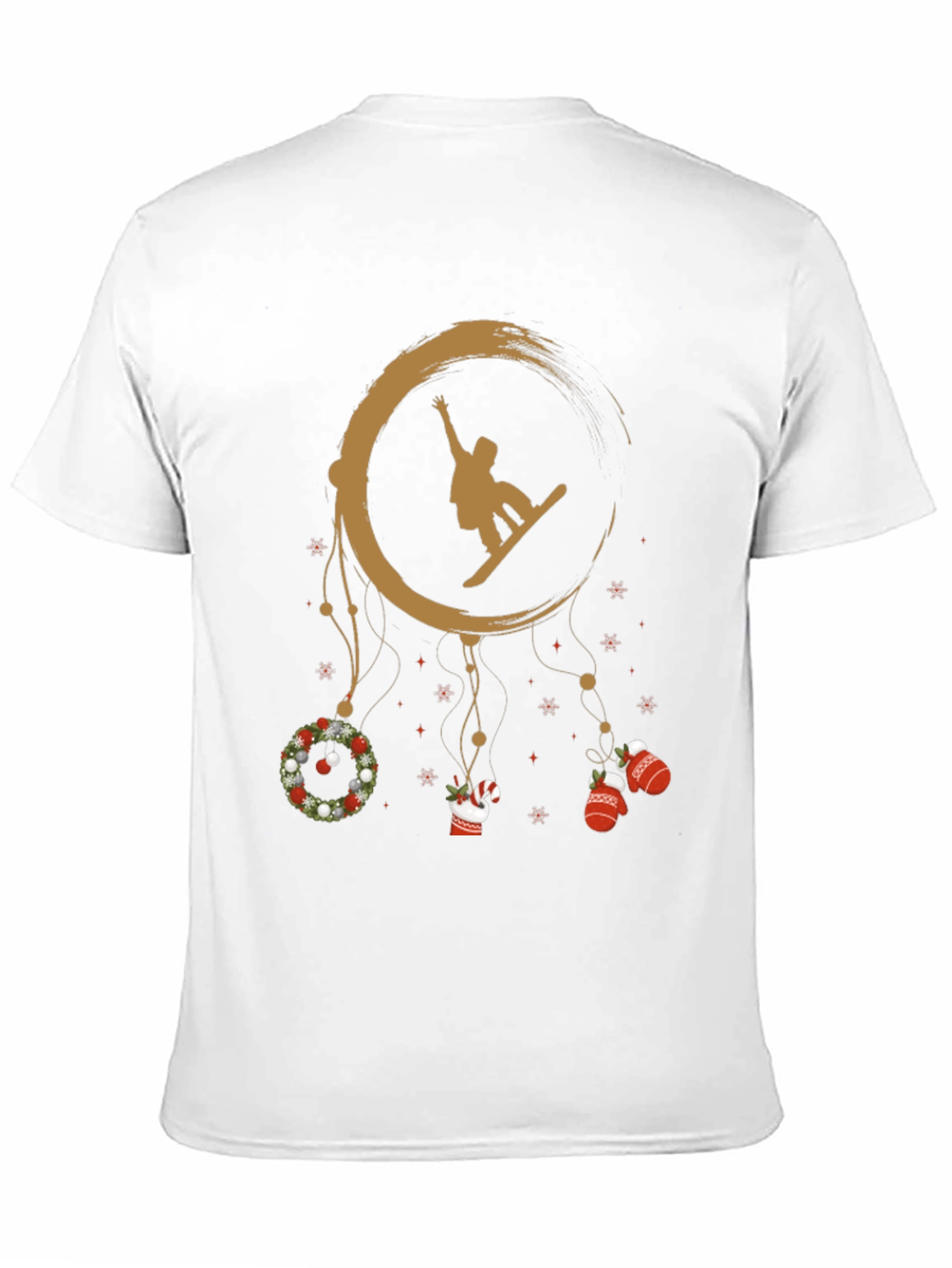 Snowboard Christmas Dreamcatcher Graphic Tee