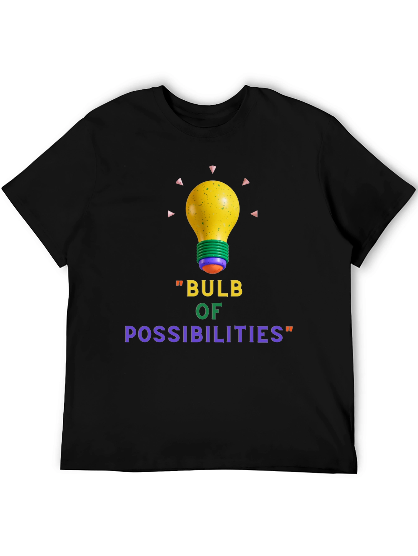 Bulb of Possibilities Black T-Shirt