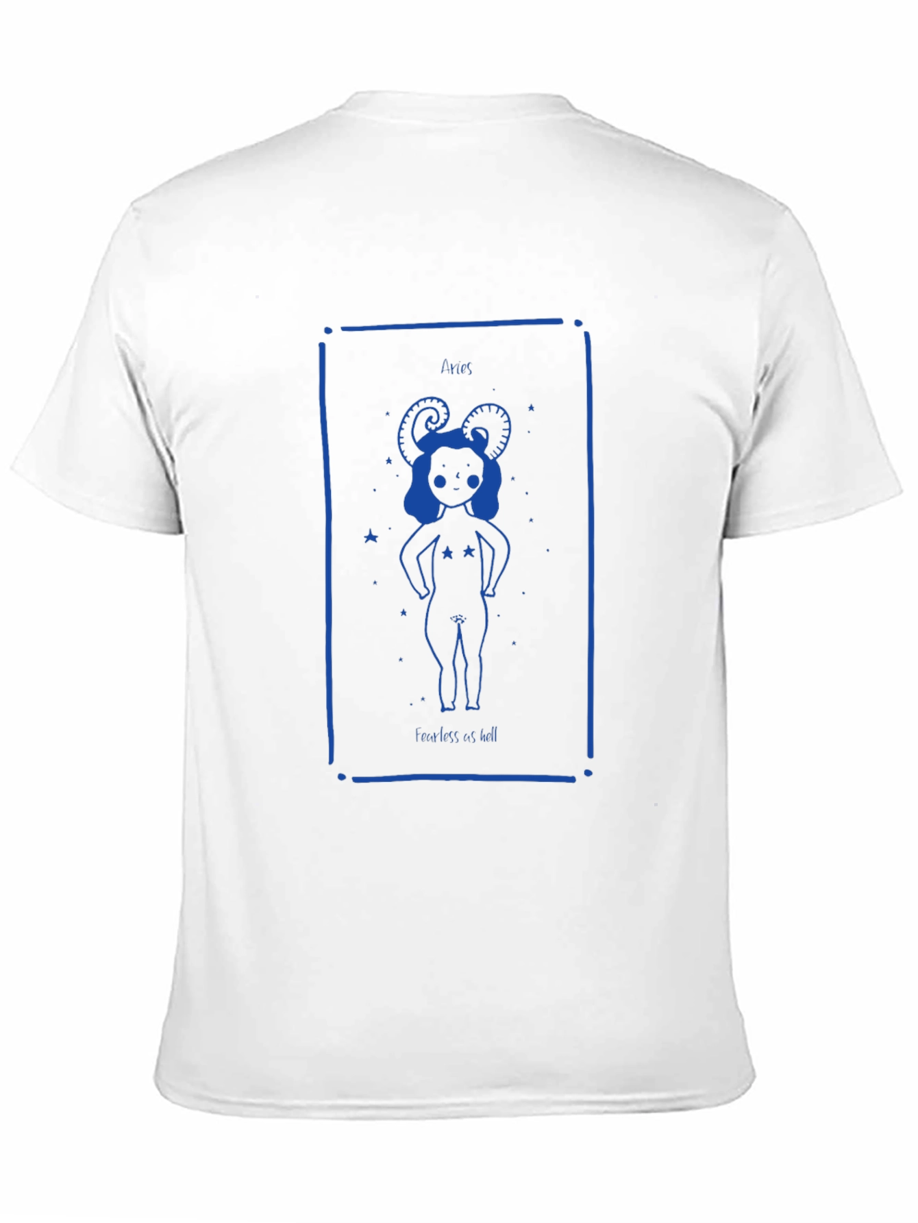 Aries Zodiac Sign Black T-Shirt