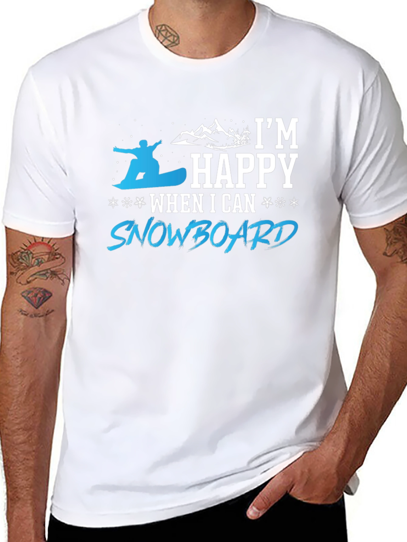 Snowboarder Happy T-Shirt | Winter Sport Tee